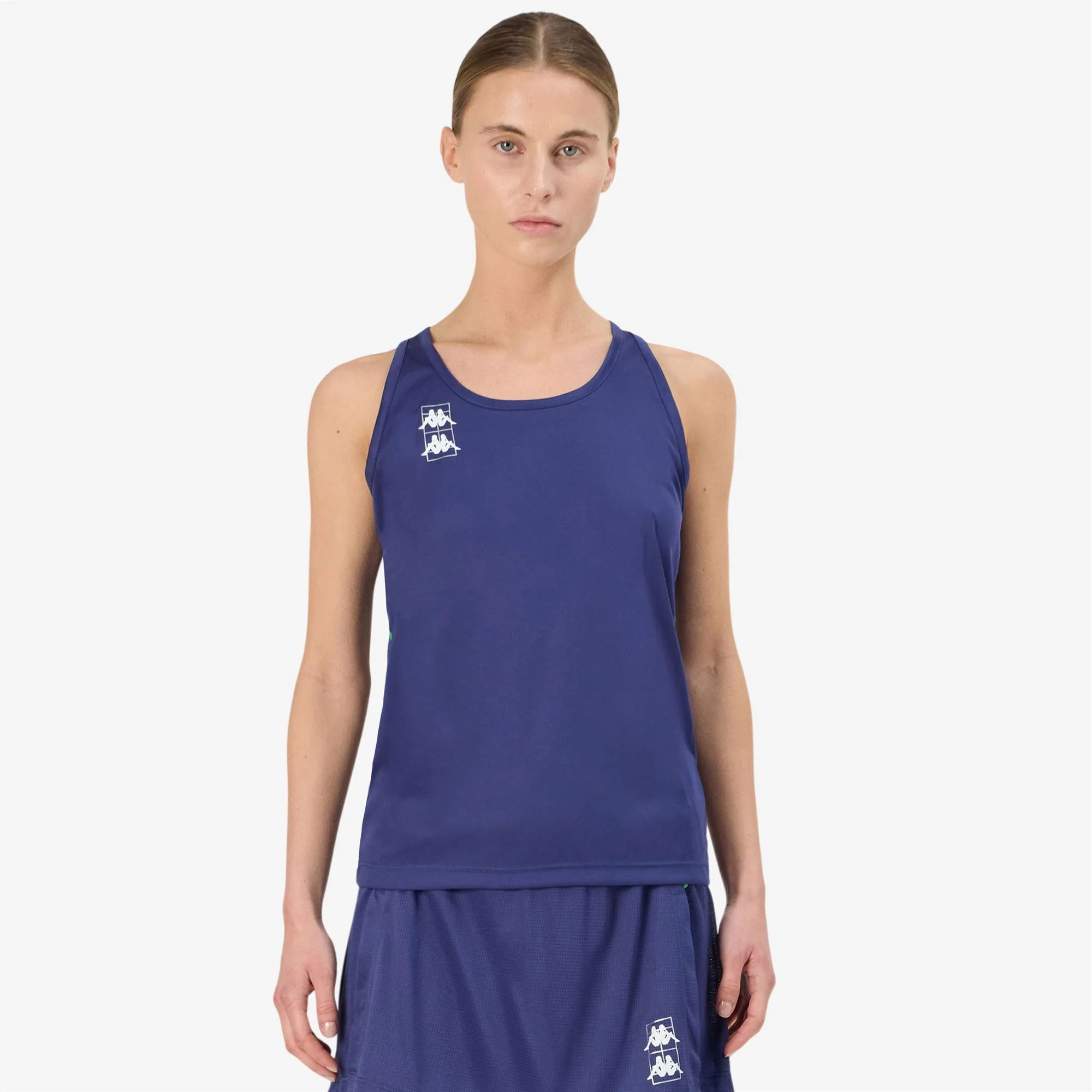 KOMBAT PADEL FRAS - Active Jerseys - Tank - Woman - BLUE TWILIGHT-GREEN FLUO - Image 6