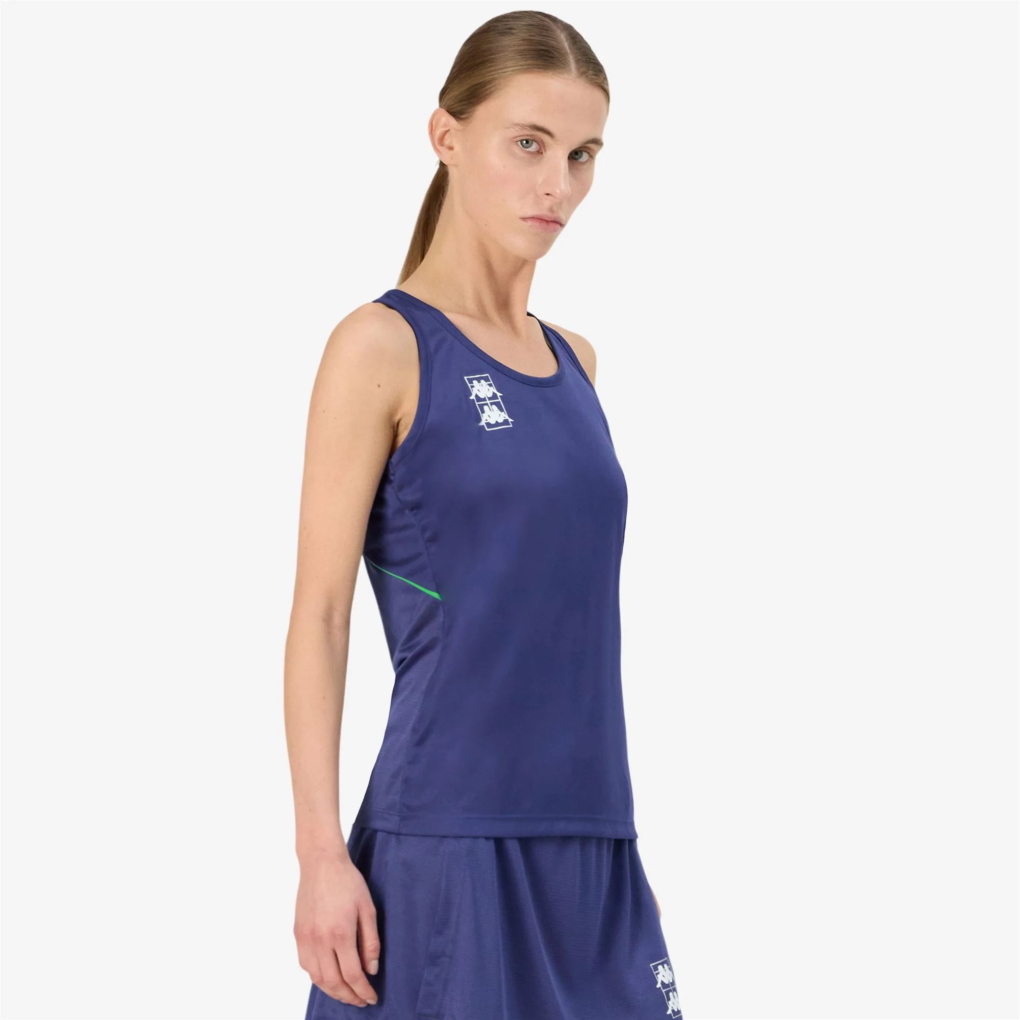 KOMBAT PADEL FRAS - Active Jerseys - Tank - Woman - BLUE TWILIGHT-GREEN FLUO - Image 7