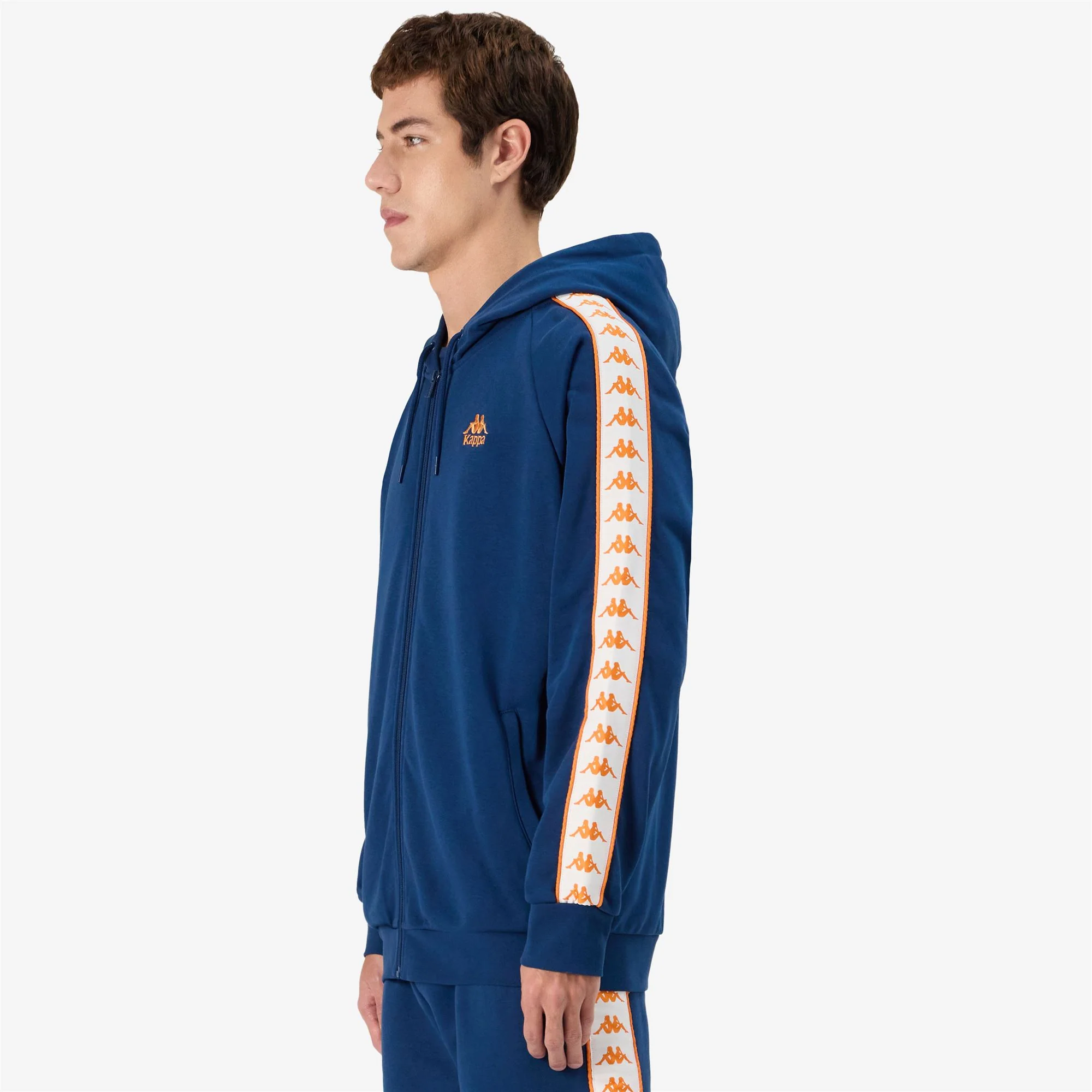 222 BANDA ZAMIN 3 - Fleece - Jacket - Man - BLUE DK-ORANGE - Image 5
