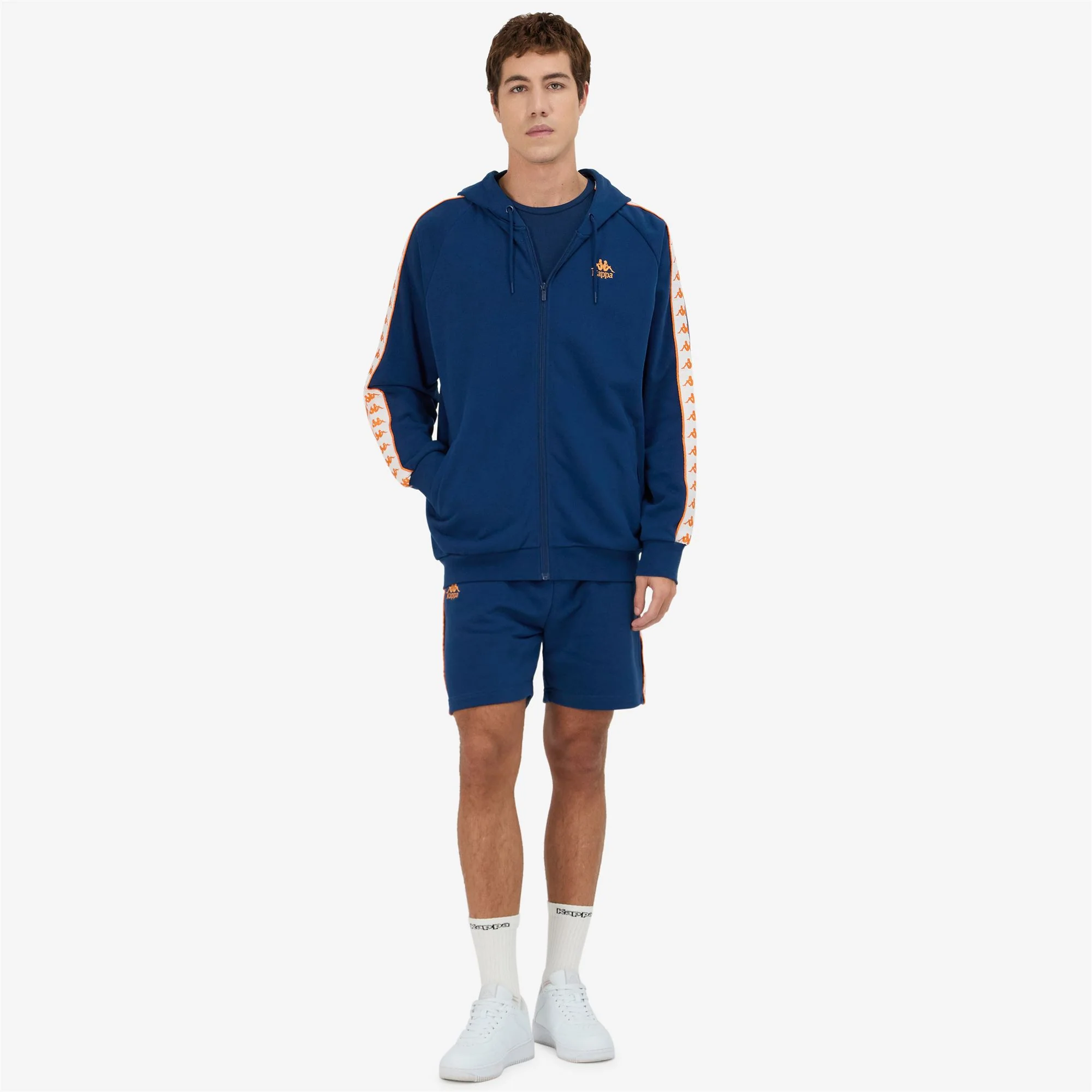 222 BANDA ZAMIN 3 - Fleece - Jacket - Man - BLUE DK-ORANGE - Image 7