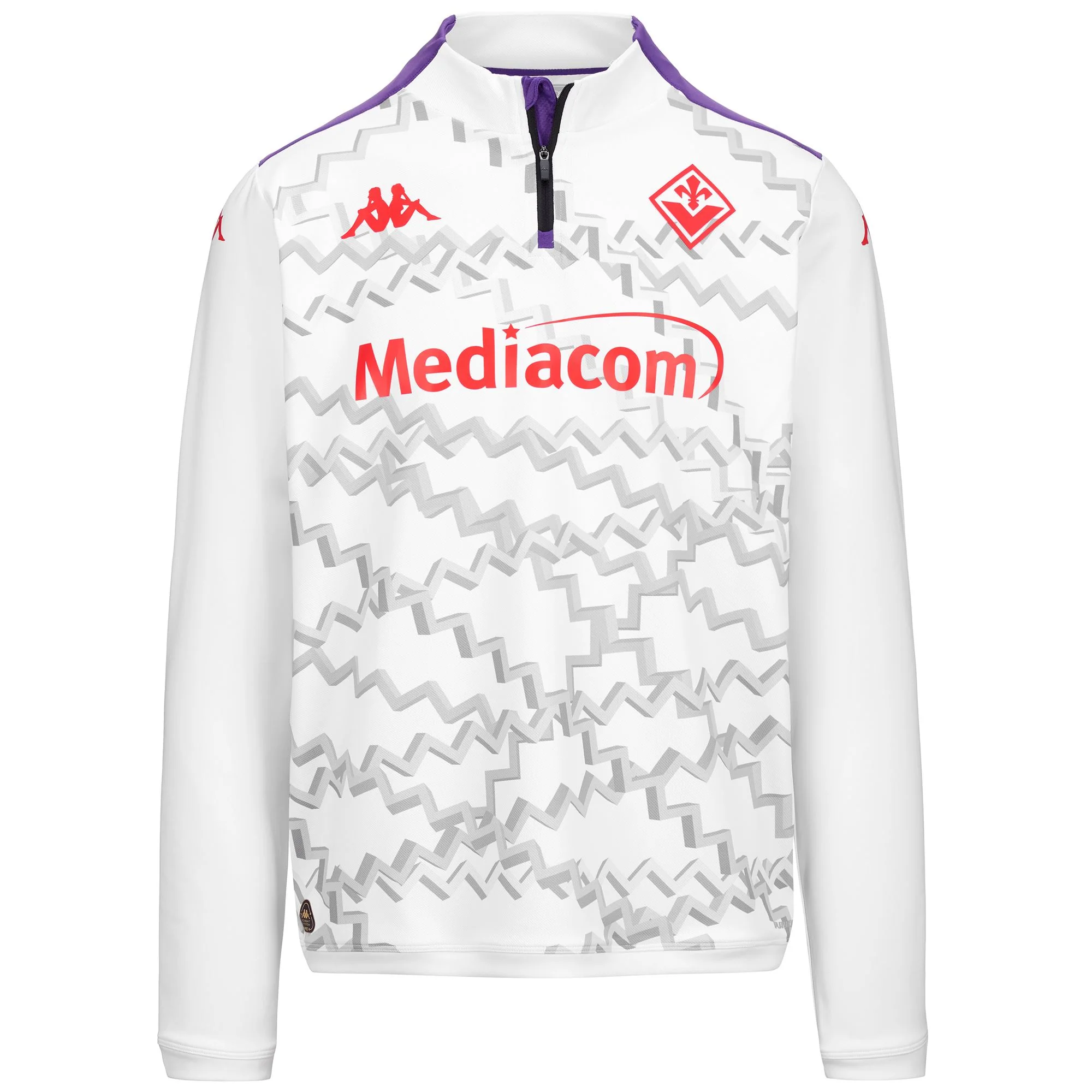 ABLASPRE PRO 8 FIORENTINA - Fleece - Jumper - Man - WHITE-VIOLET INDIGO