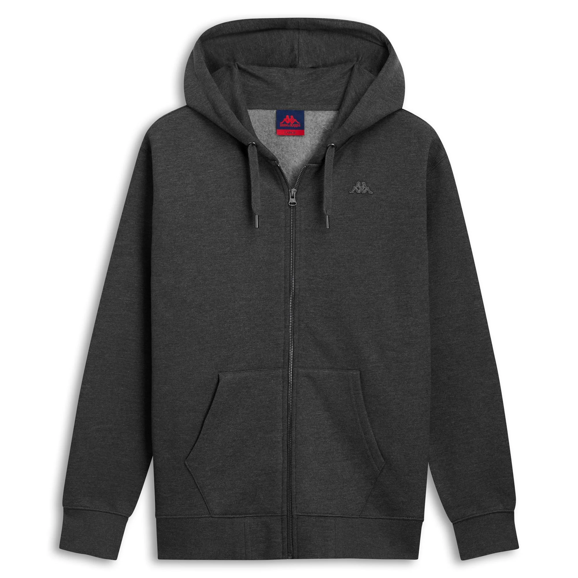 CASPIAN BRUSHED - Fleece - Hoodie Full Zip - Man - GREY CHARCOAL