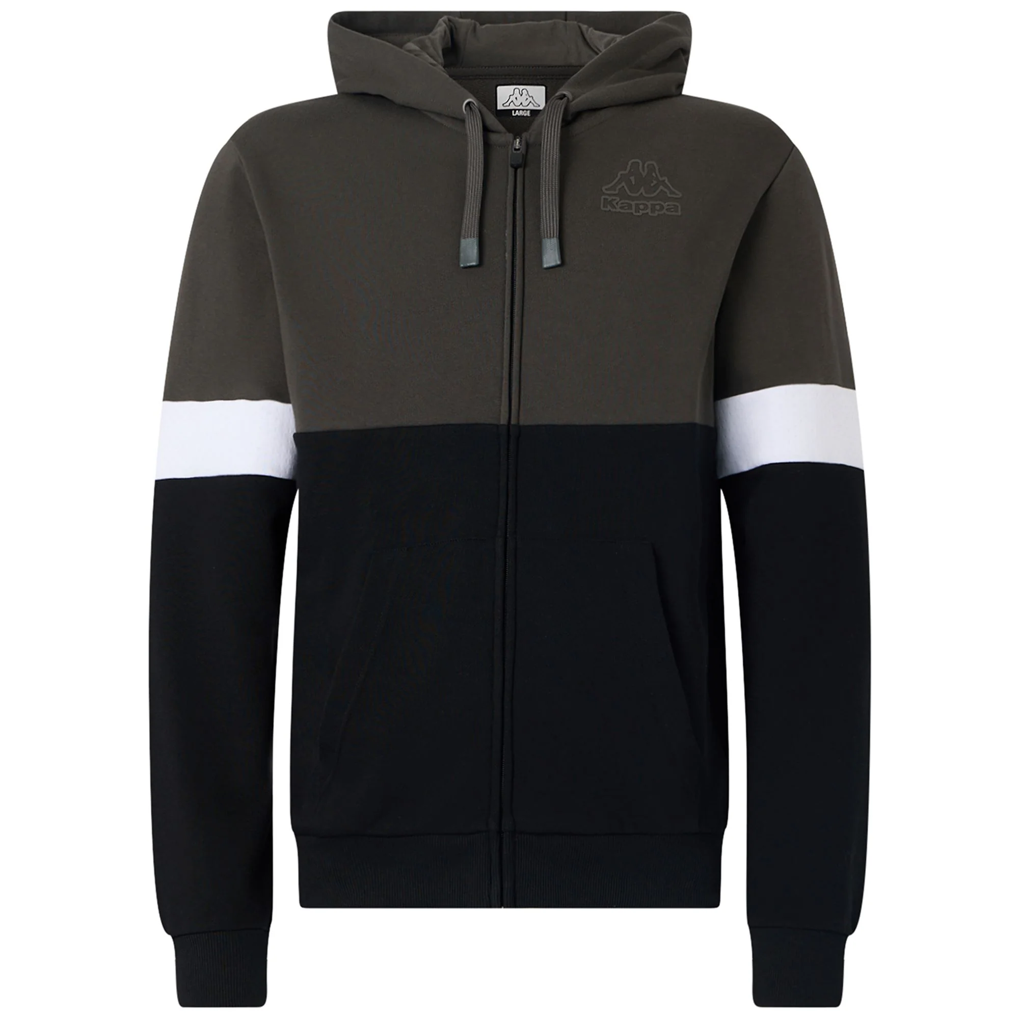 LOGO GRELO - Fleece - Jacket - Man - BLACK-BLACK BROWNISH PINO-WHITE - Image 2
