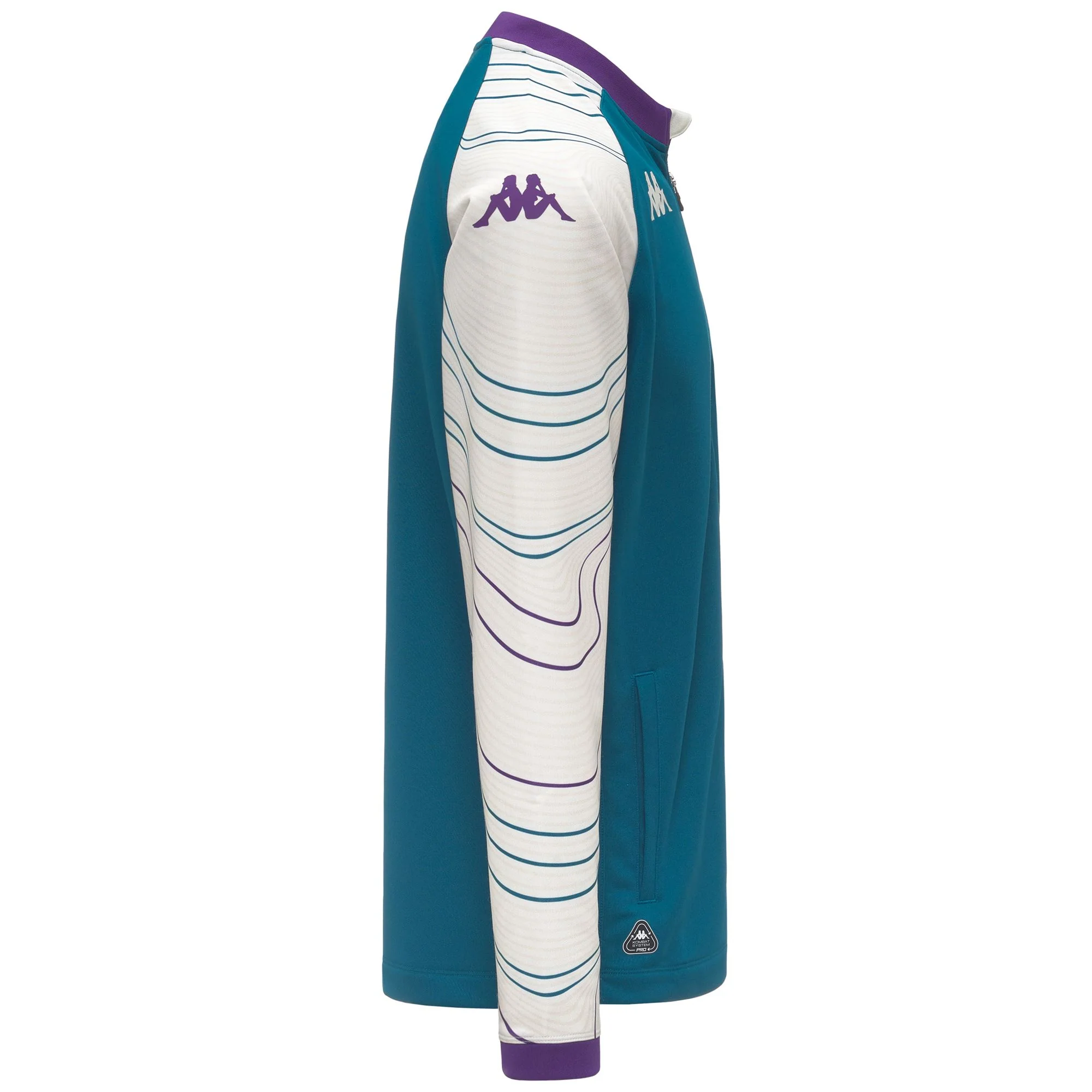 MOXUNAPRE PRO FIORENTINA - Fleece - Jumper - Man - TURQUOISE CRYSTAL-WHITE WHISPER-VIOLET INDIGO - Image 2
