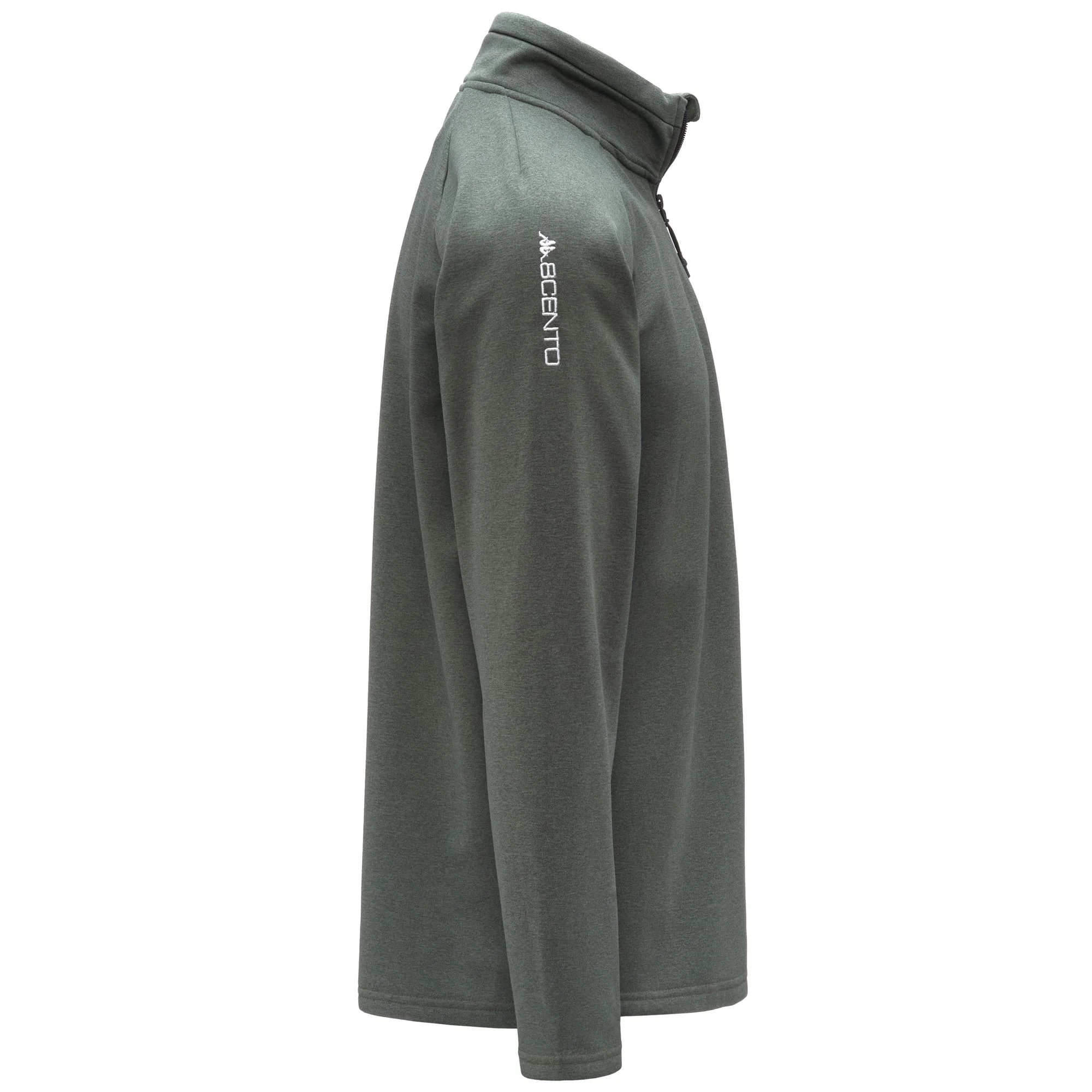 821 - Fleece - Jacket - Unisex - Green Rosin-Black - Image 3