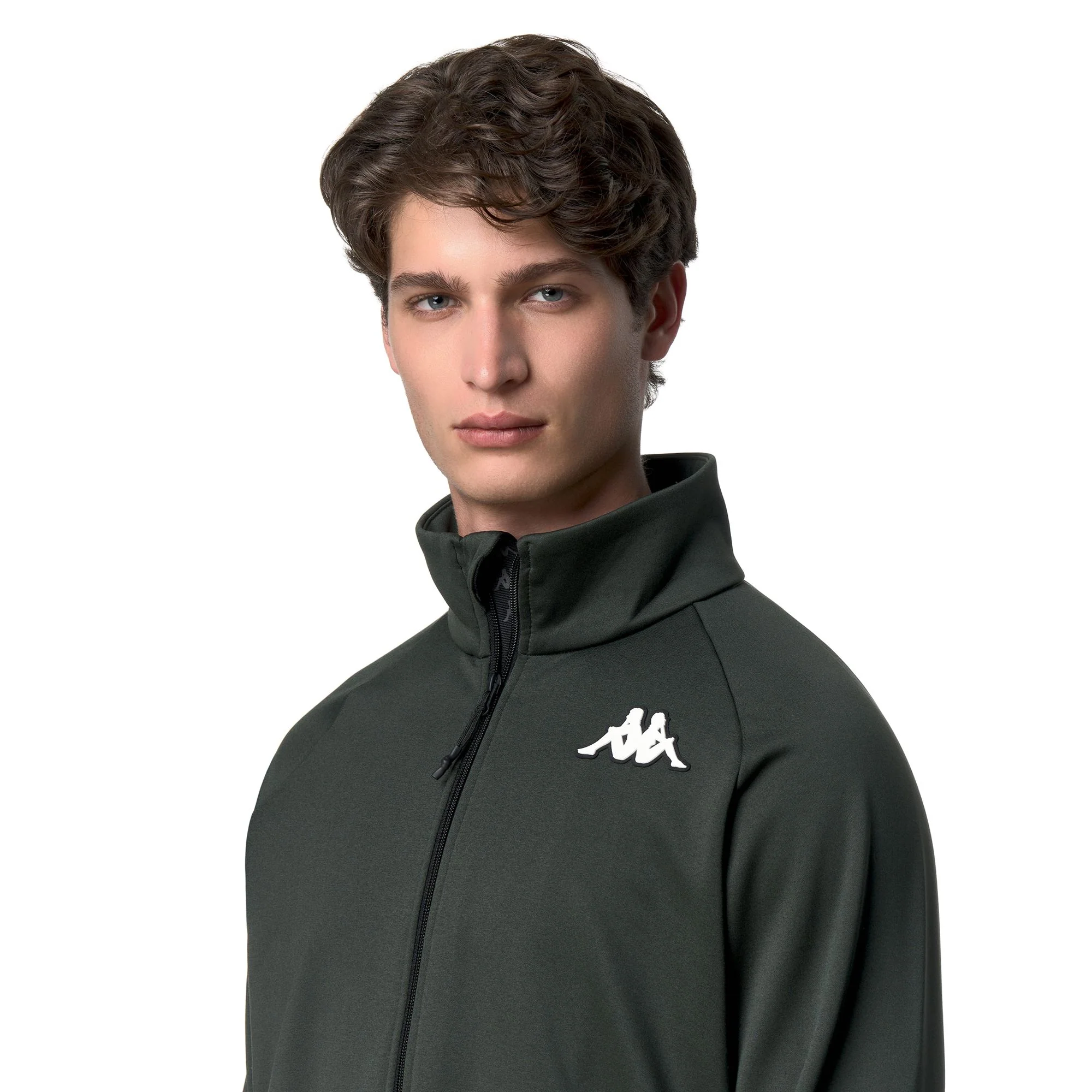 821FZ - Fleece - Jacket - Unisex - Green Rosin-Black - Image 7