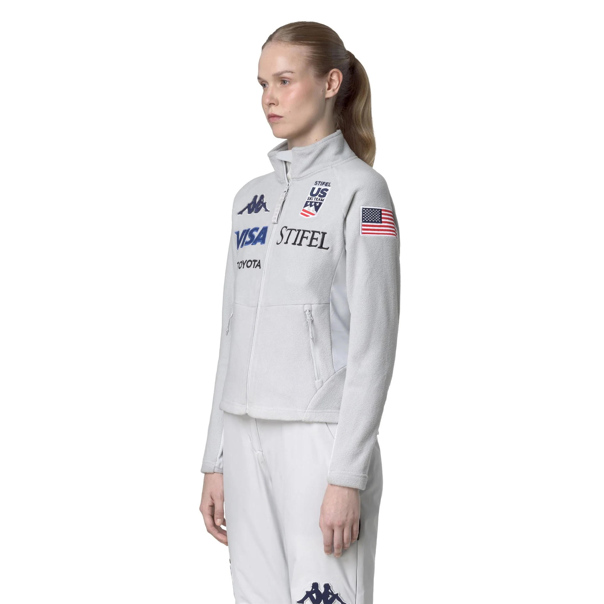 688C US - Fleece - Jacket - Woman - Grey Lt Lead - Image 2