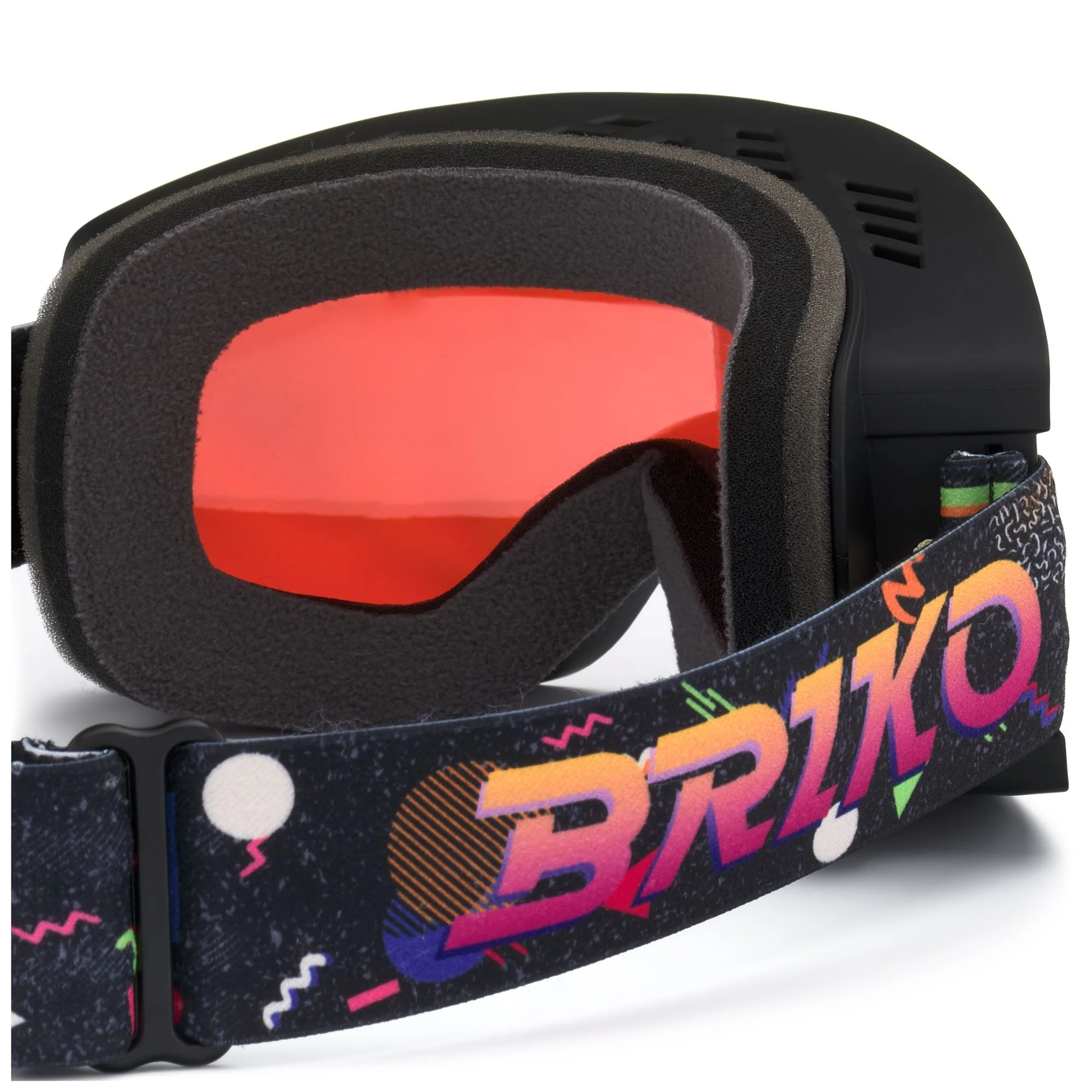 MARLO - Goggles - Ski Goggles - Unisex - Black Fantasy Orange-ORM2 - Image 4