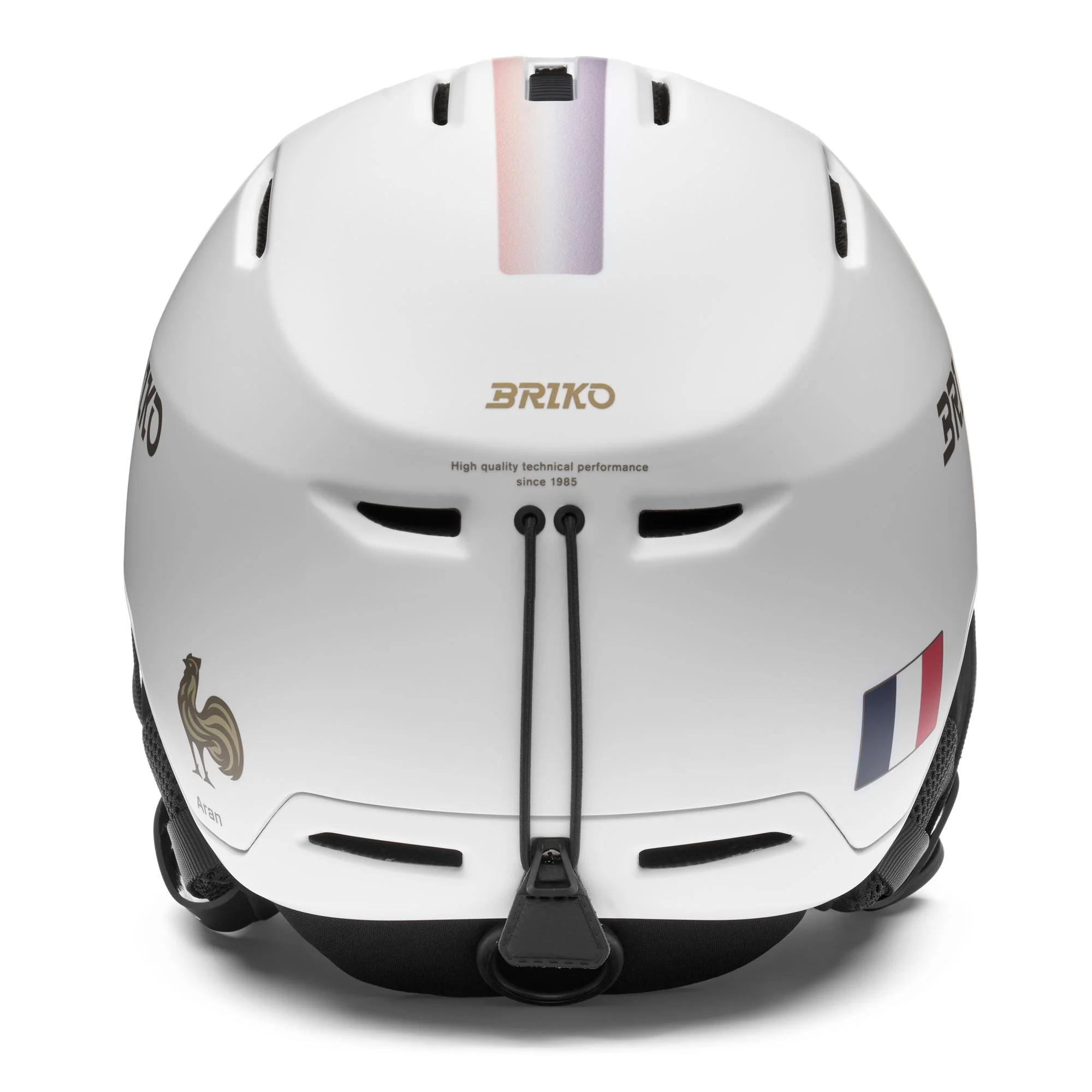 ARAN FRANCE - Helmets - Helmet - Unisex - MATT WHITE-GOLD-BISCAY BLUE-CARDINAL RED - Image 4