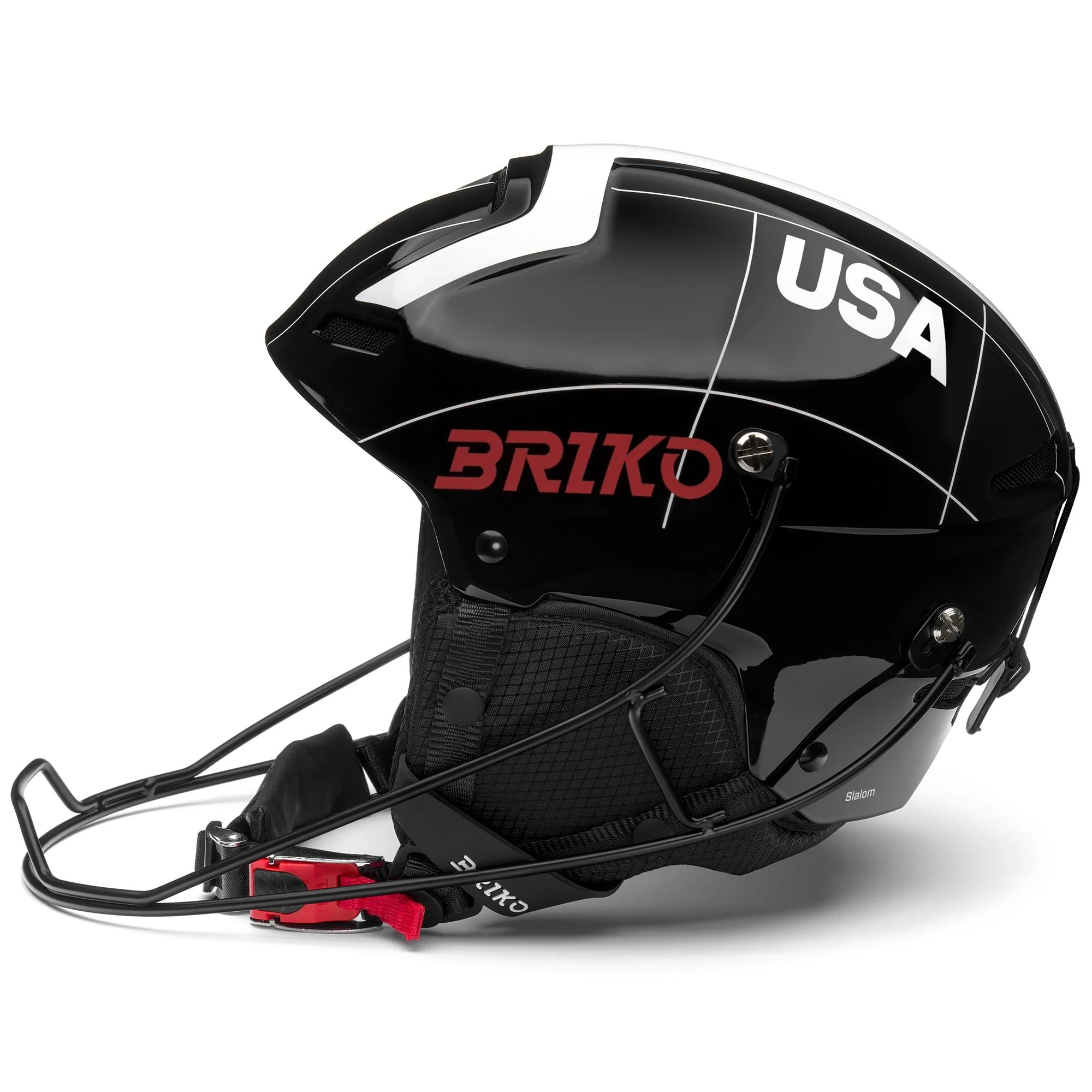 SLALOM 2.0 USA - Helmets - Helmet - Unisex - Shiny Black-White-Cardinal Red - Image 2