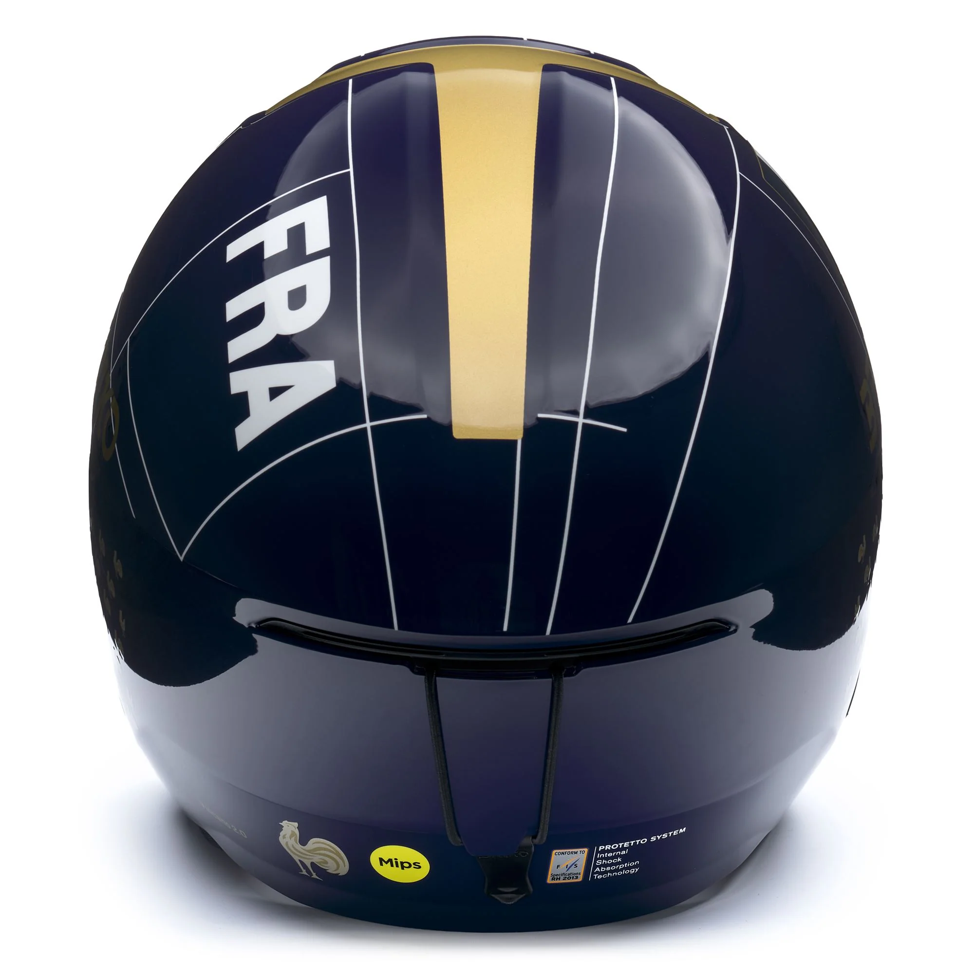 VULCANO 2.0 FRANCE MIPS - Helmets - Helmet - Unisex - Shiny Tangaroa Blue-Gold-White - Image 4