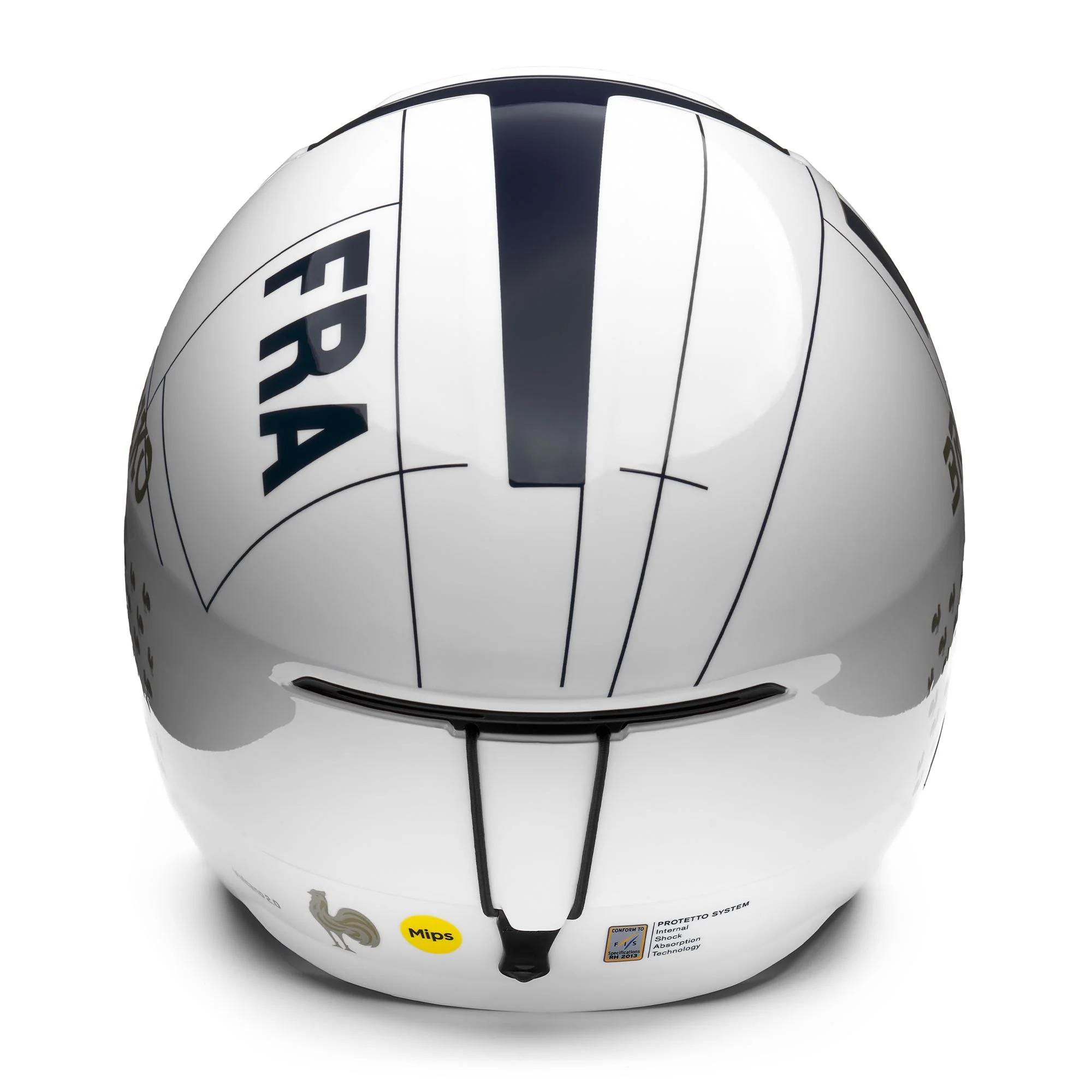 VULCANO 2.0 FRANCE MIPS - Helmets - Helmet - Unisex - Shiny White-Tangaroa Blue-Gold - Image 4