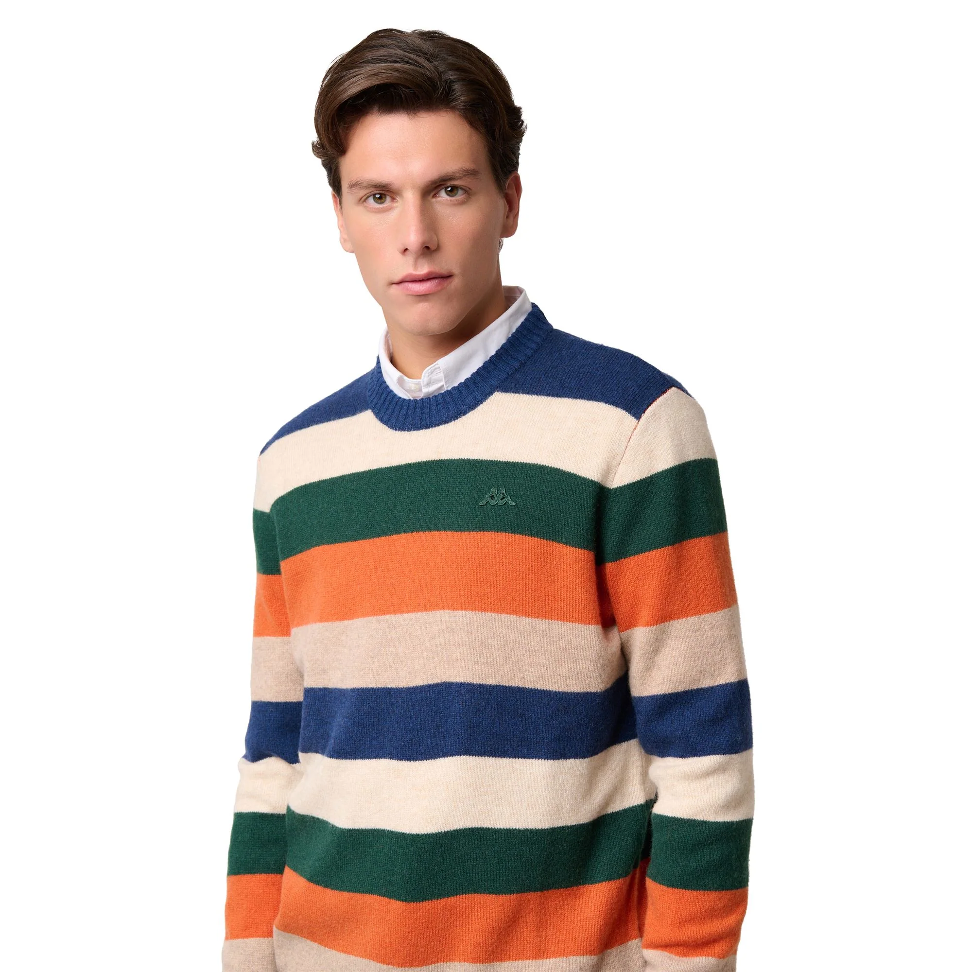 AGASSIE - KNITWEAR - Pull Over - Man - BLUE IRIS-BEIGE DK-ORANGE DK-GREEN JUNE-BEIGE CLAY - Image 6