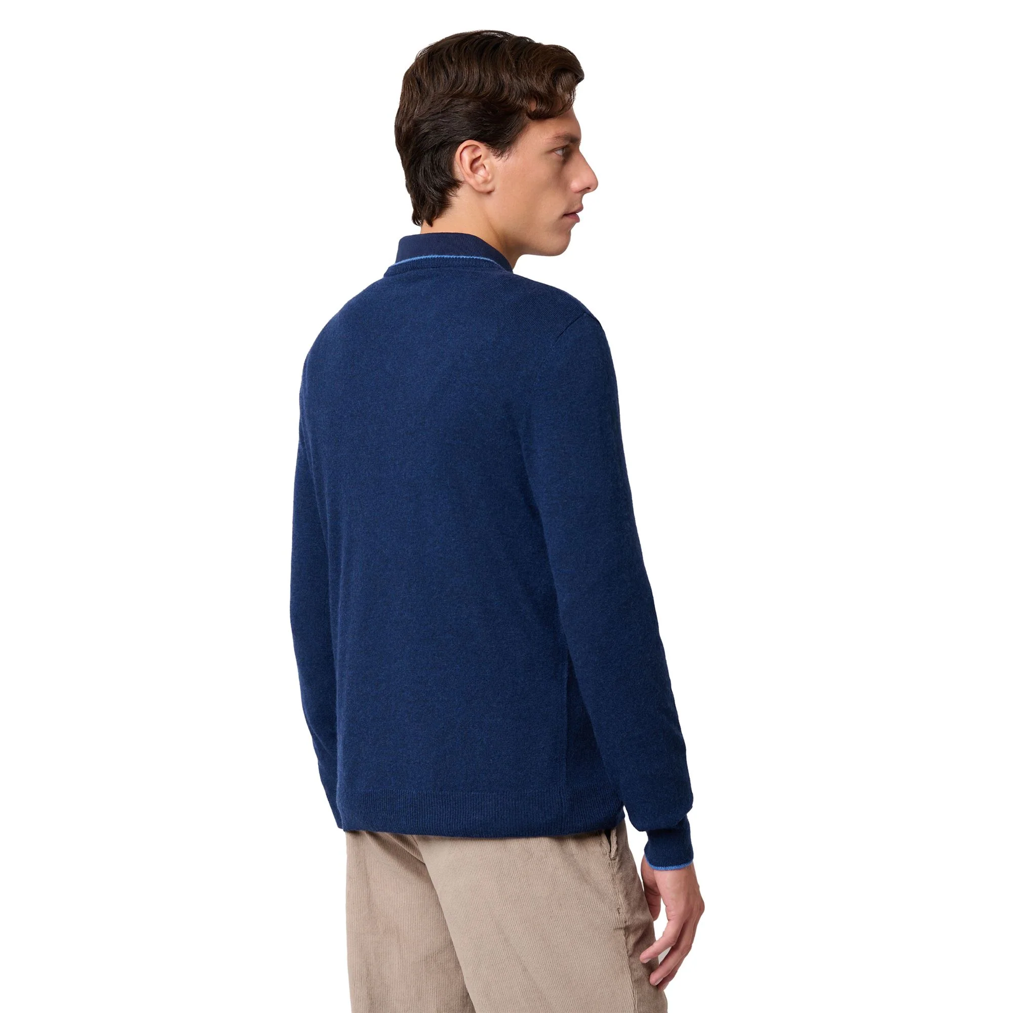 GRAVER - KNITWEAR - Pull  Over - Man - BLUE IRIS-BLUE ROYAL LT - Image 5
