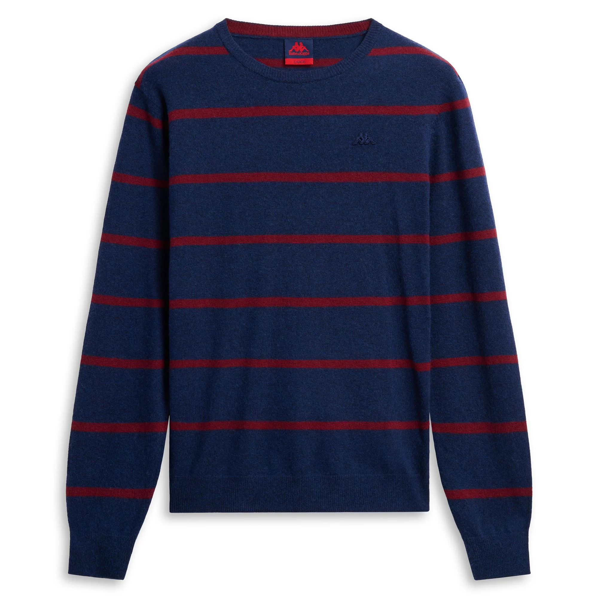 GROS - KNITWEAR - Pull  Over - Man - BLUE IRIS-RED POMEGRANATE - Image 2