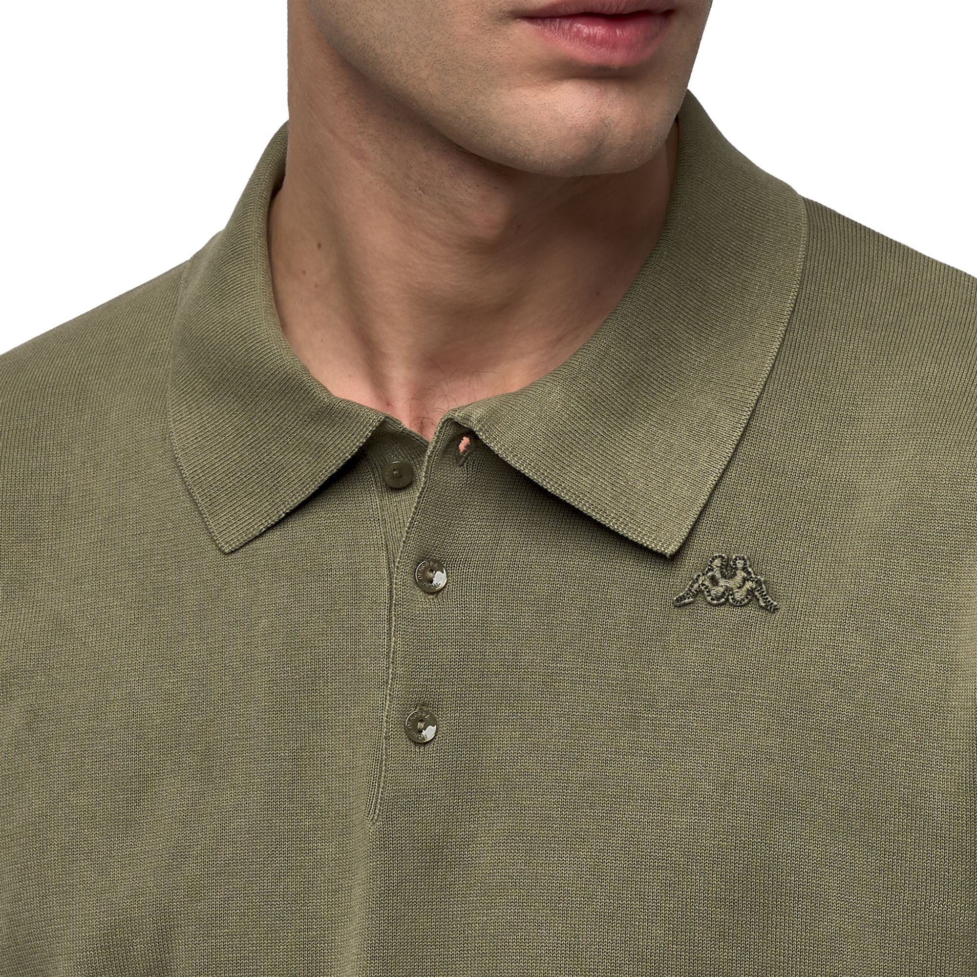 IKIN - KNITWEAR - Polo - Man - GREEN ALOE