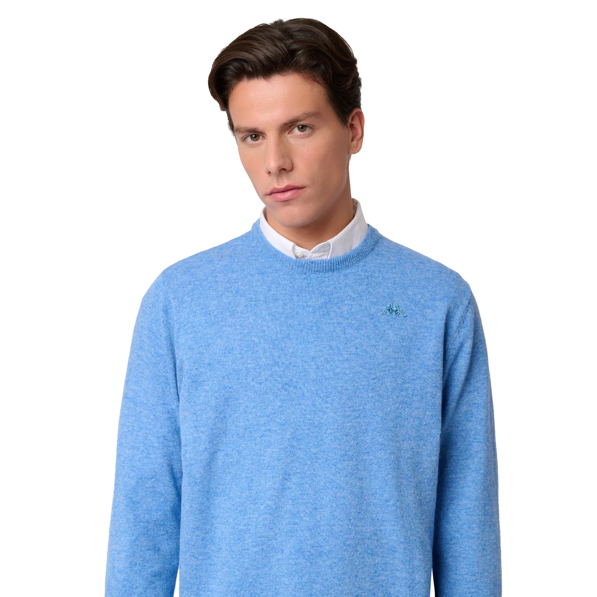 LAMB BIMBEREKE - KNITWEAR - Pull Over - Man - BLUE SMOKED - Image 6