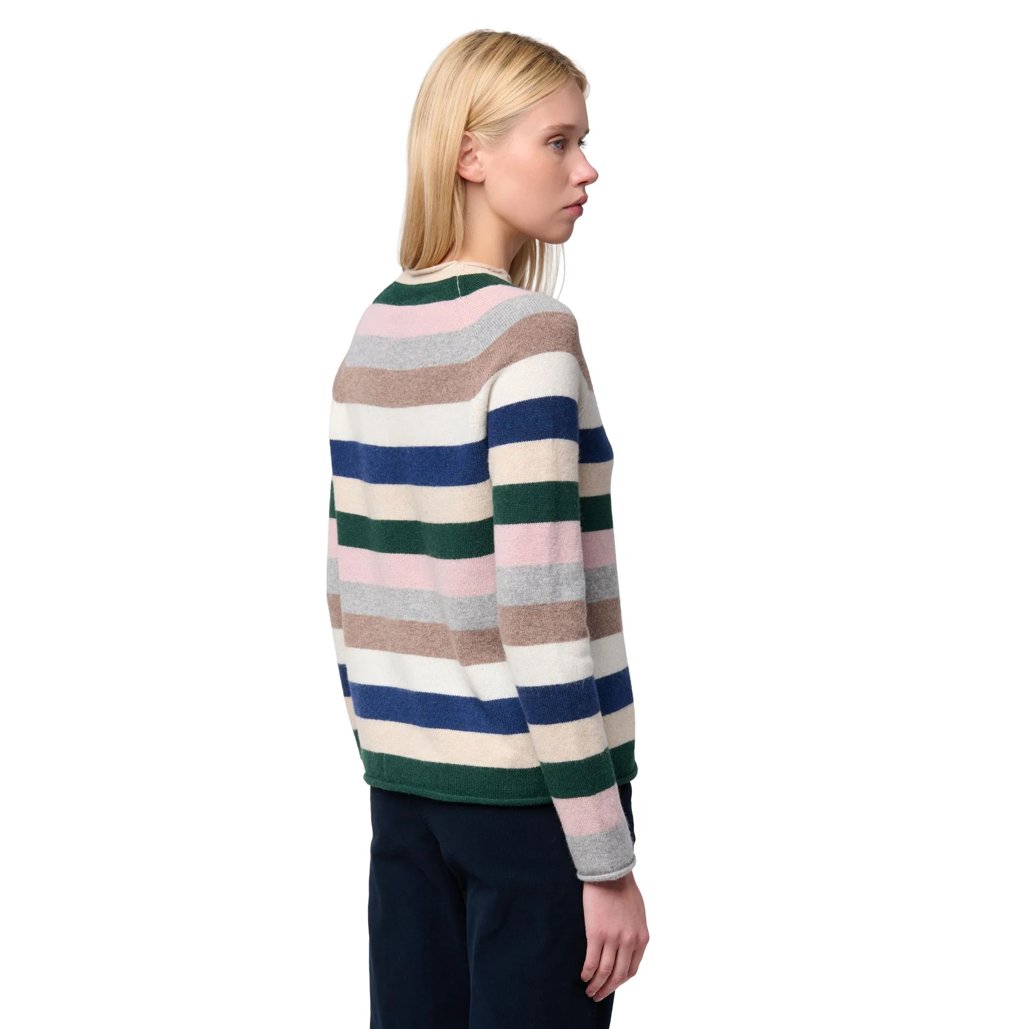 HILARY - KNITWEAR - Pull Over - Woman - BEIGE CLAY-GREEN JUNE-PINK ZEPHYR-GREY FROST-BROWN NATURAL-WHITE NATURAL-BLUE IRIS - Image 4
