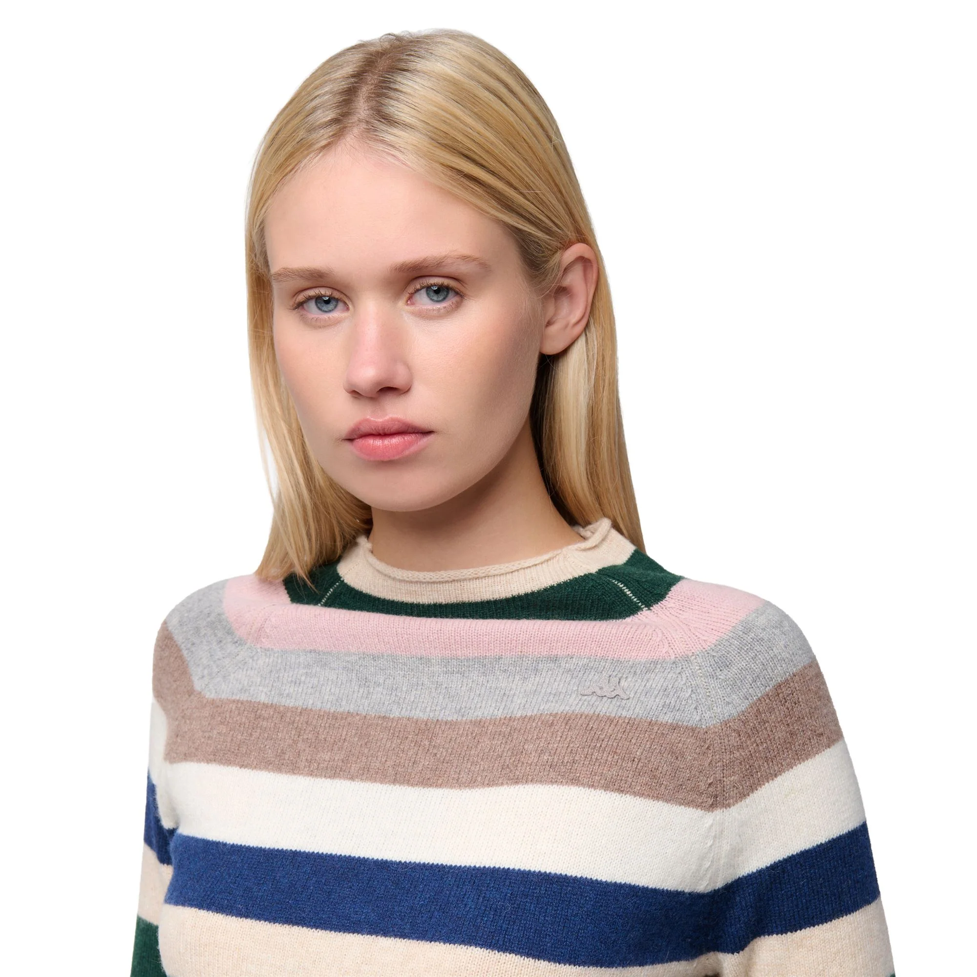 HILARY - KNITWEAR - Pull Over - Woman - BEIGE CLAY-GREEN JUNE-PINK ZEPHYR-GREY FROST-BROWN NATURAL-WHITE NATURAL-BLUE IRIS - Image 5