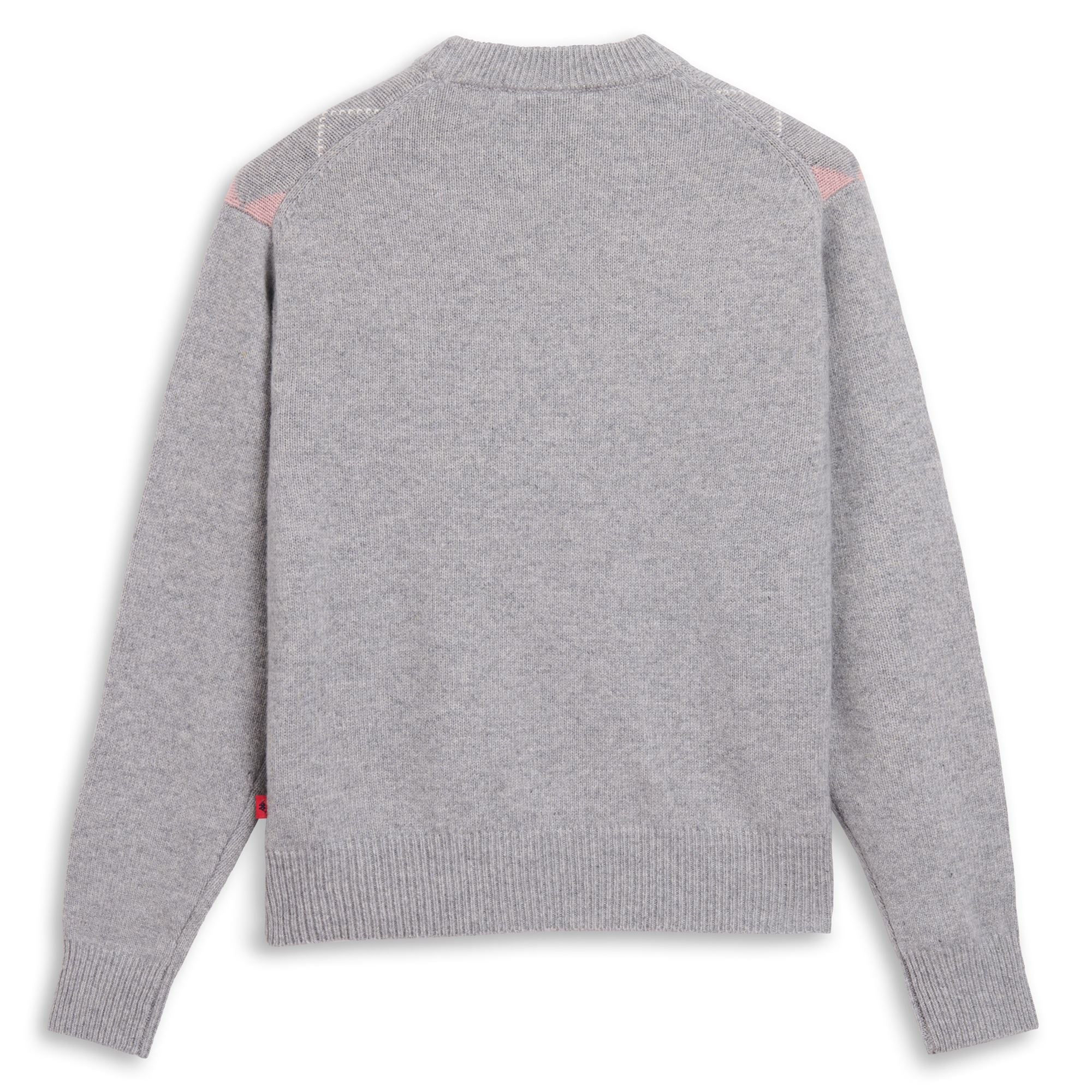 HILMA - KNITWEAR - Jumper - Woman - GREY FROST-PINK ZEPHYR-WHITE NATURAL - Image 3