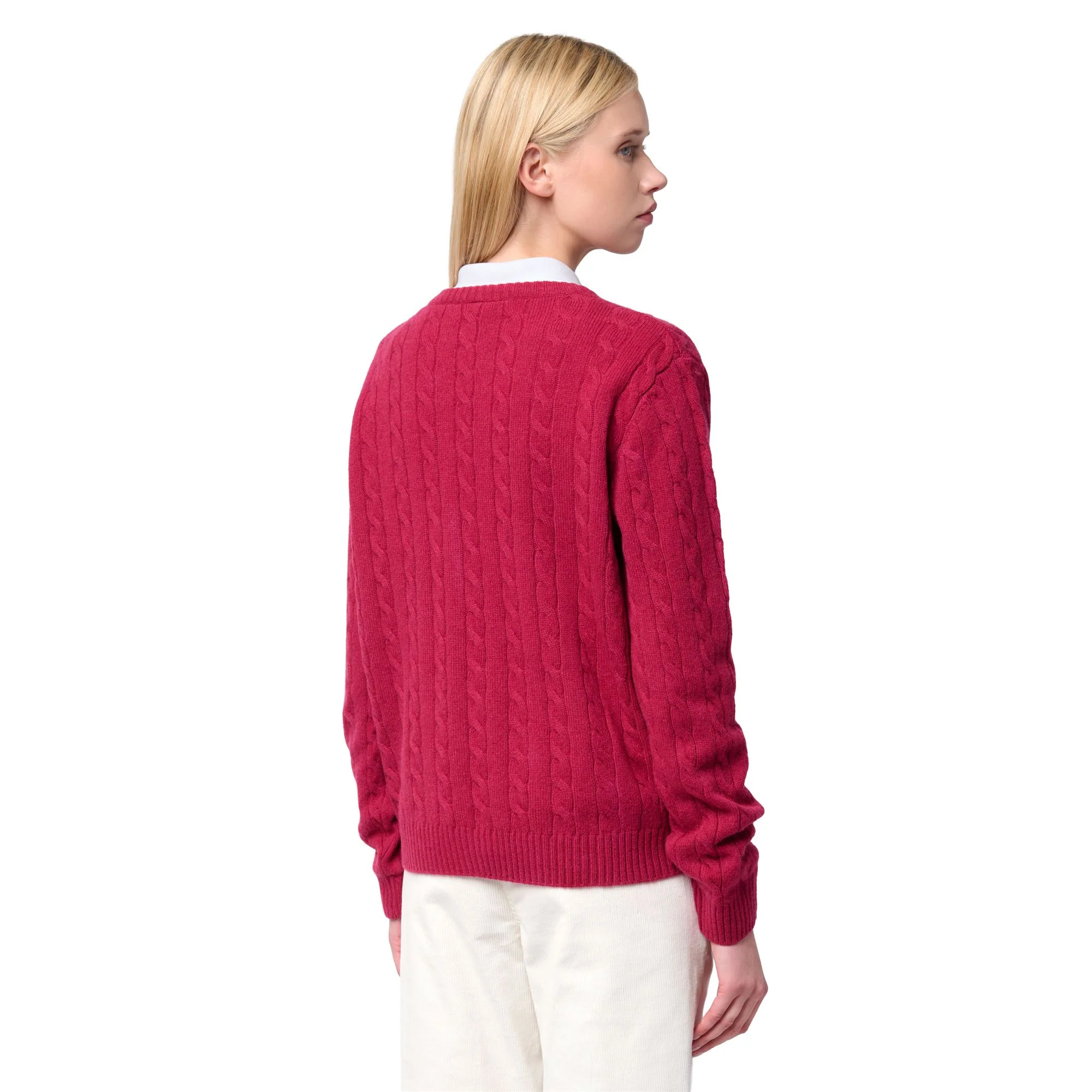 JOLIE - KNITWEAR - Pull Over - Woman - RED DK - Image 5