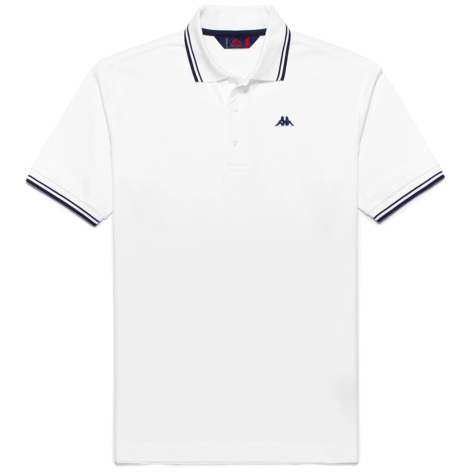 LIVINGSTON - La polo Robe di Kappa - Polo - Man - WHITE-BLUE NAVY