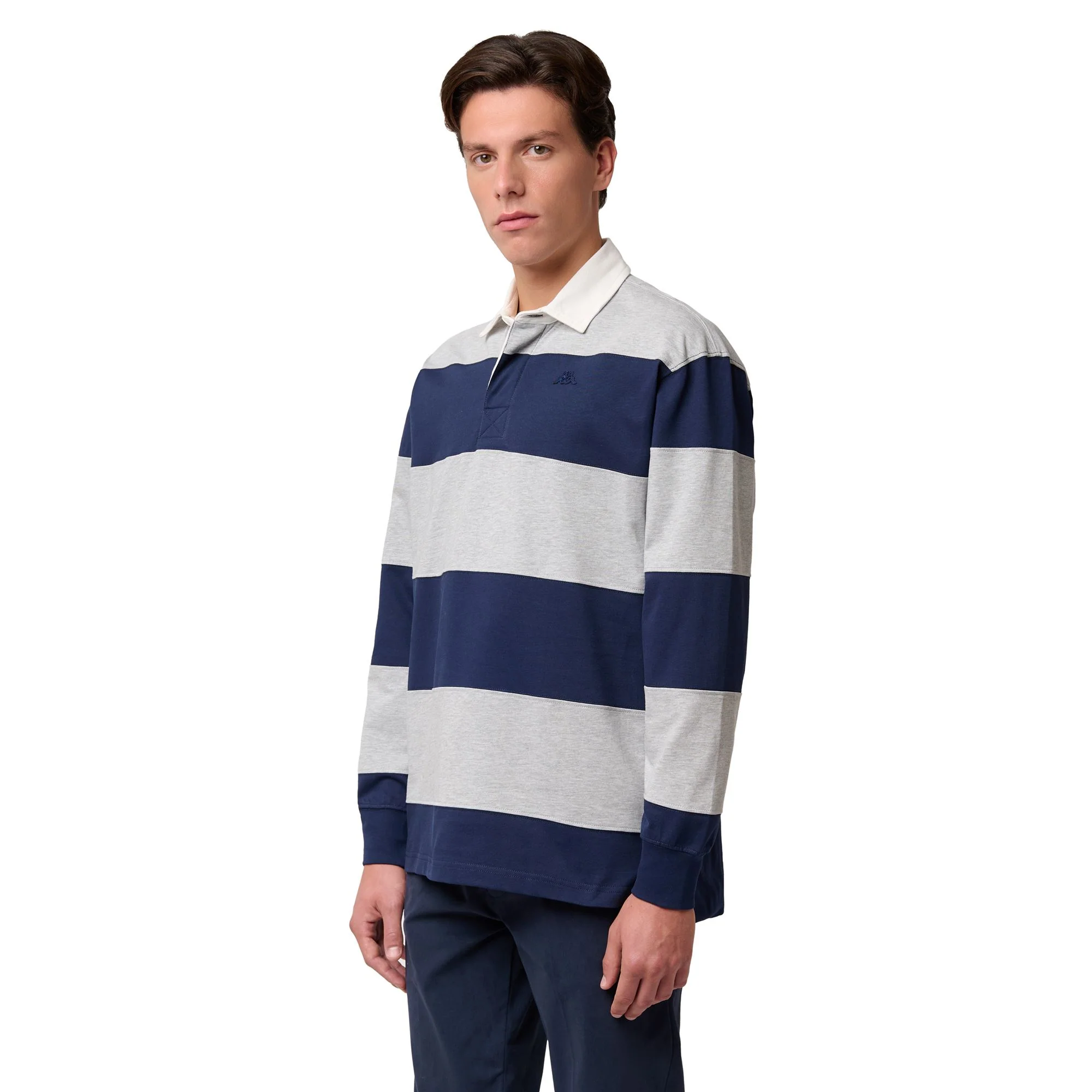 NEW CASPER - La polo Robe di Kappa - Polo - Man - BLUE IRIS-GREY