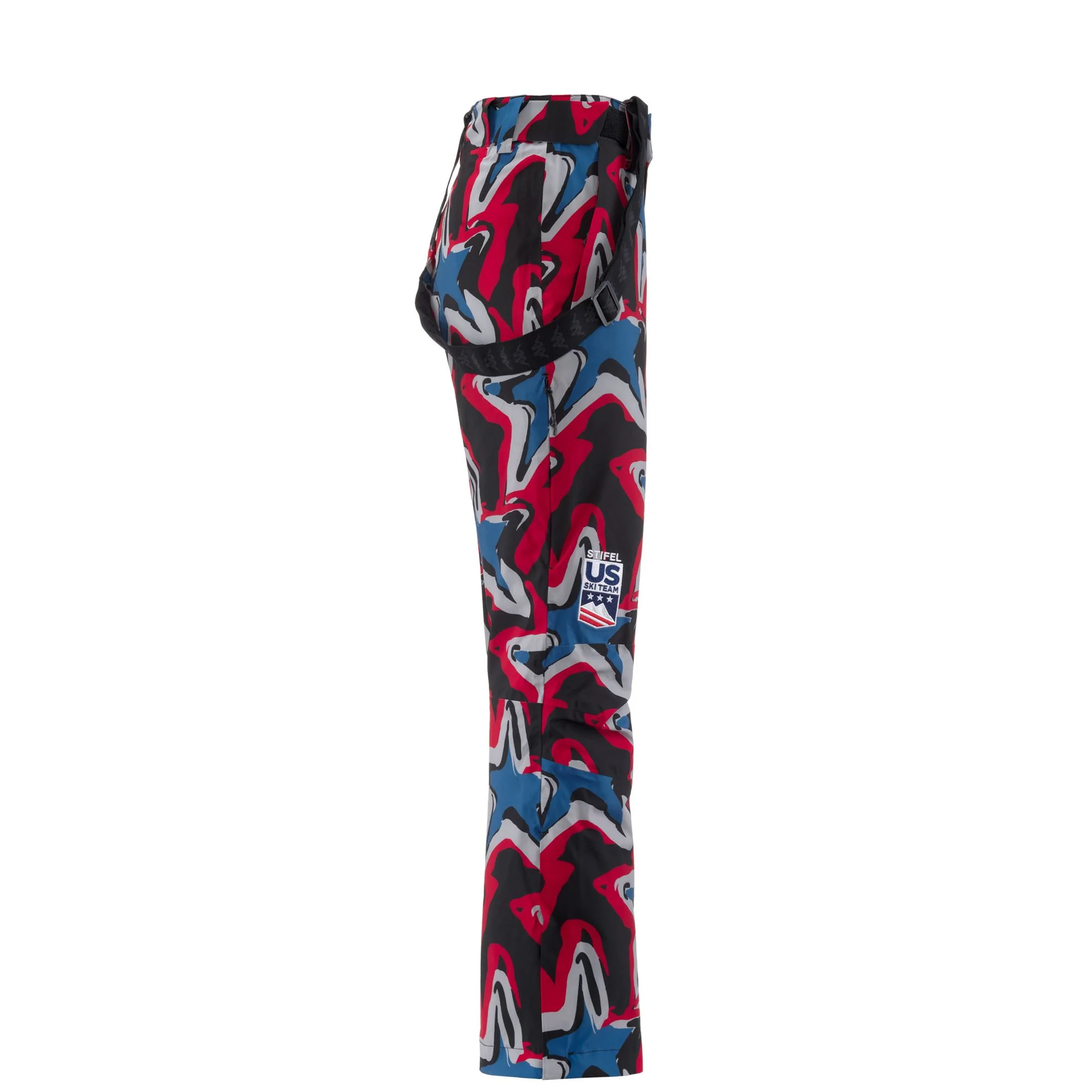 8CENTO  864G US - Pants - Sport Trousers - Man - BLACK-RED-GREY LT-LEAD-BLUE AVIO - Image 3