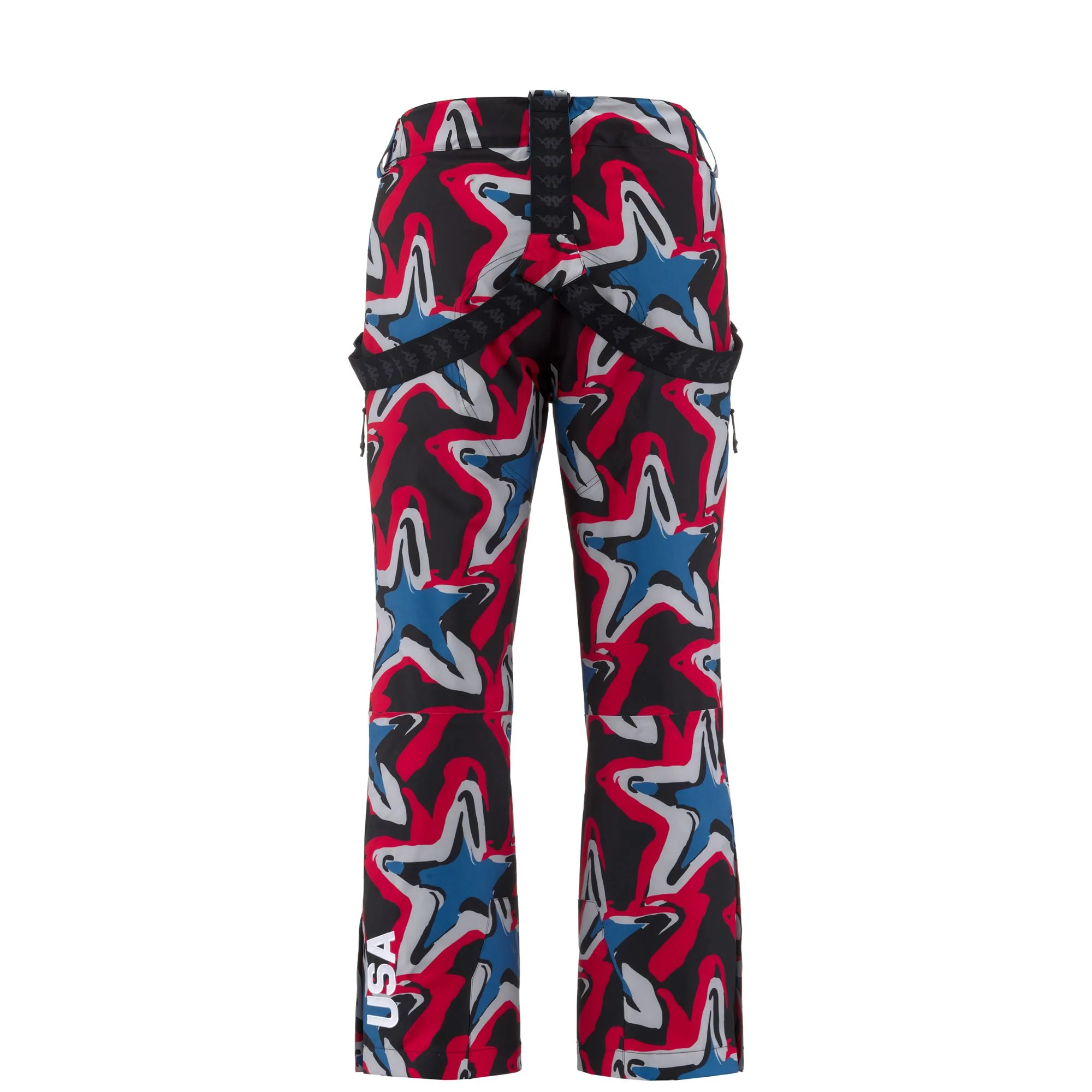 8CENTO  864G US - Pants - Sport Trousers - Man - BLACK-RED-GREY LT-LEAD-BLUE AVIO - Image 4