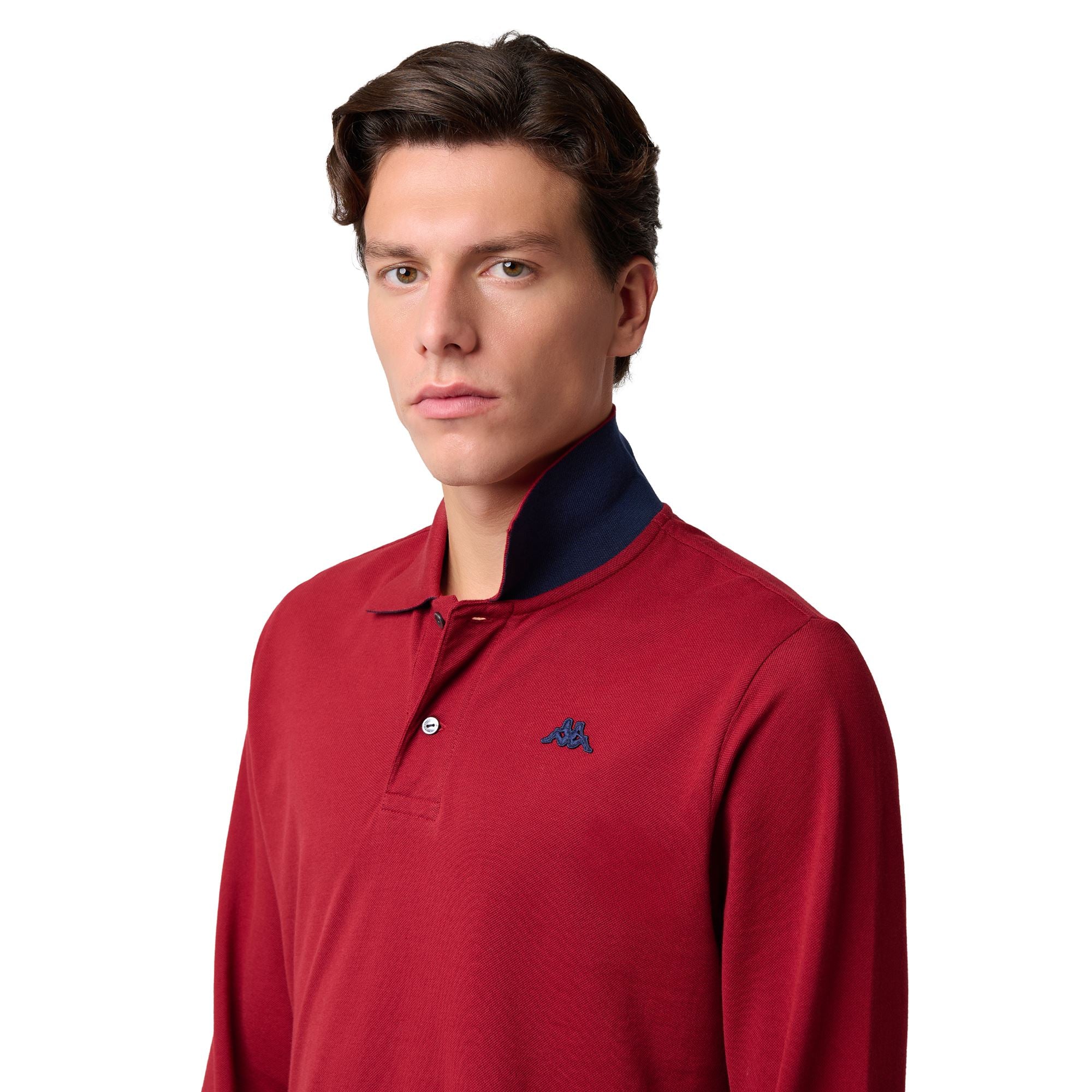 HANCOCK - Polo Shirts - Polo - Man - RED POMEGRANATE-BLUE IRIS - Image 6