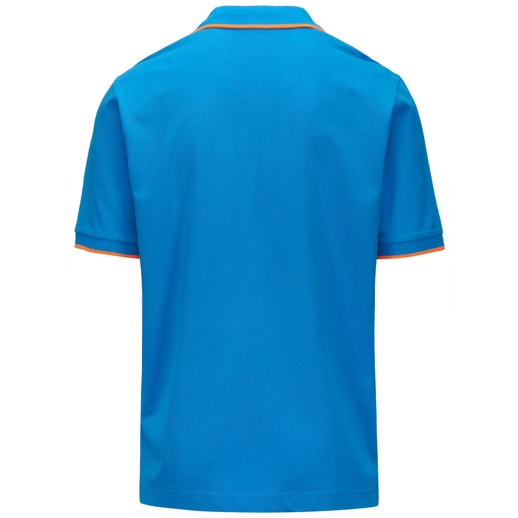 LOGO FLU - Polo Shirts - Polo - Man - BLUE MALIBU-NEON ORANGE - Image 4