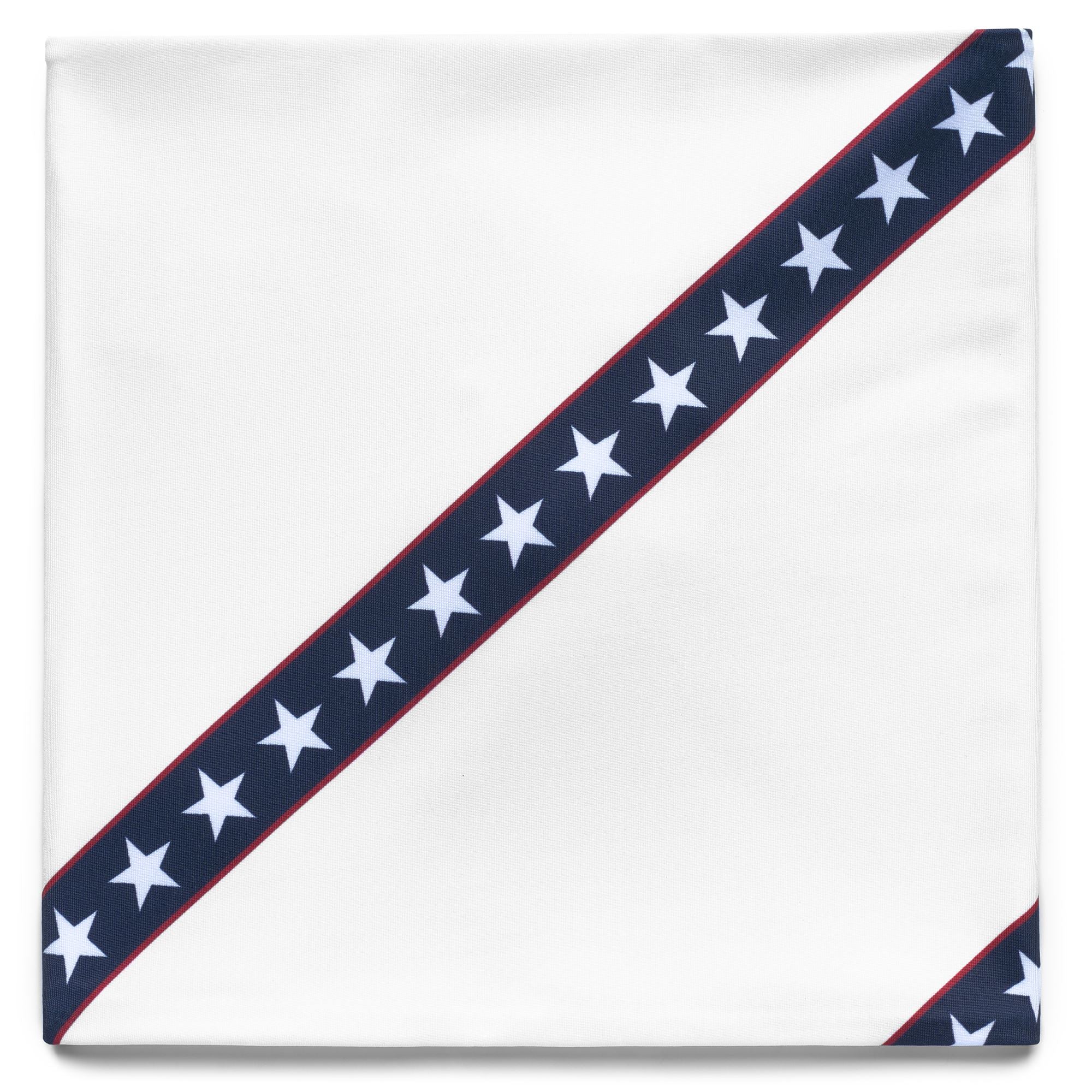 THINCOLD 2 USA - Scarves - WARMNECK - Unisex - WHITE-RED TANGO-BLUE CAVERN - Image 2