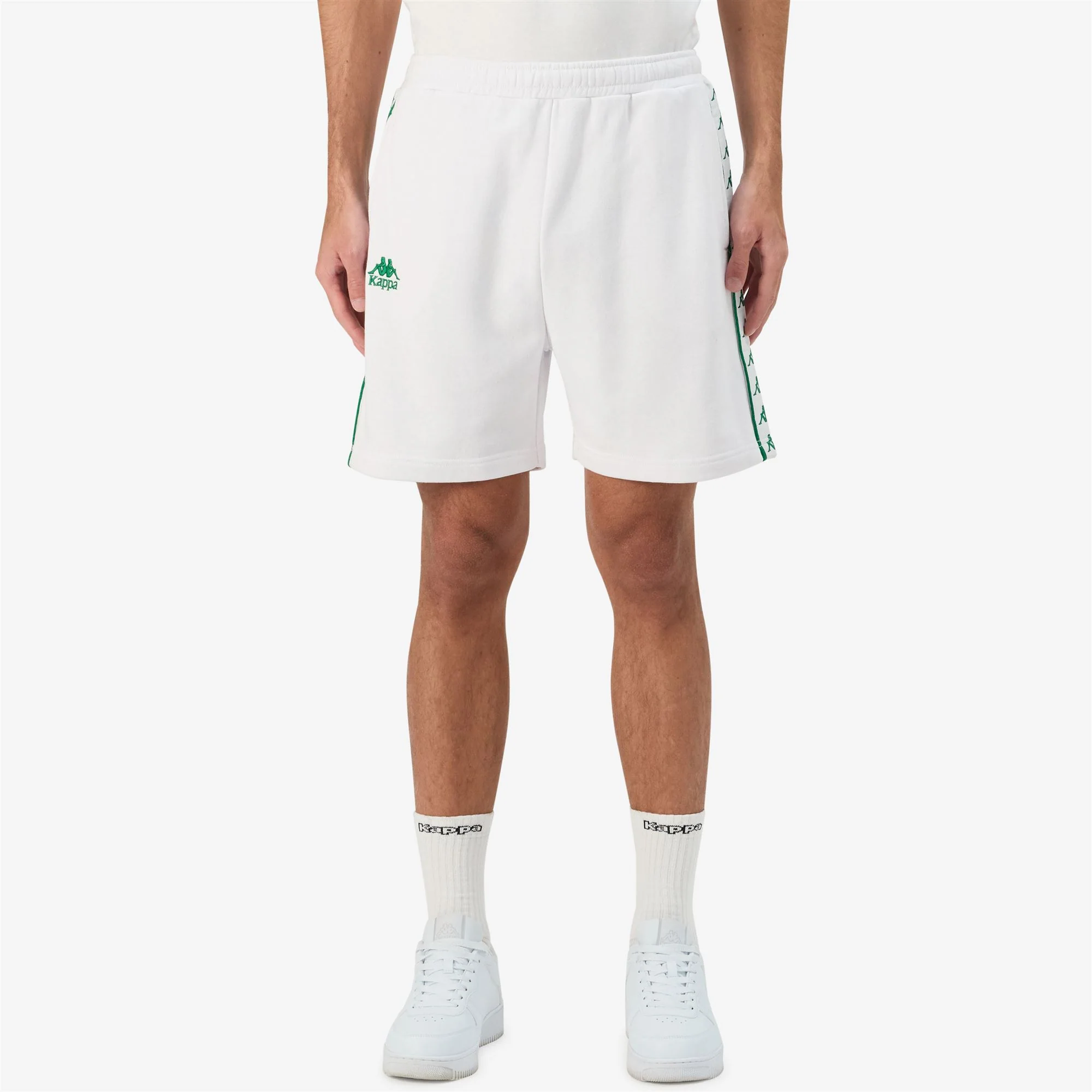 222 BANDA OVIEDO - Shorts - Sport Shorts - Man - WHITE-GREEN TEE - Image 4