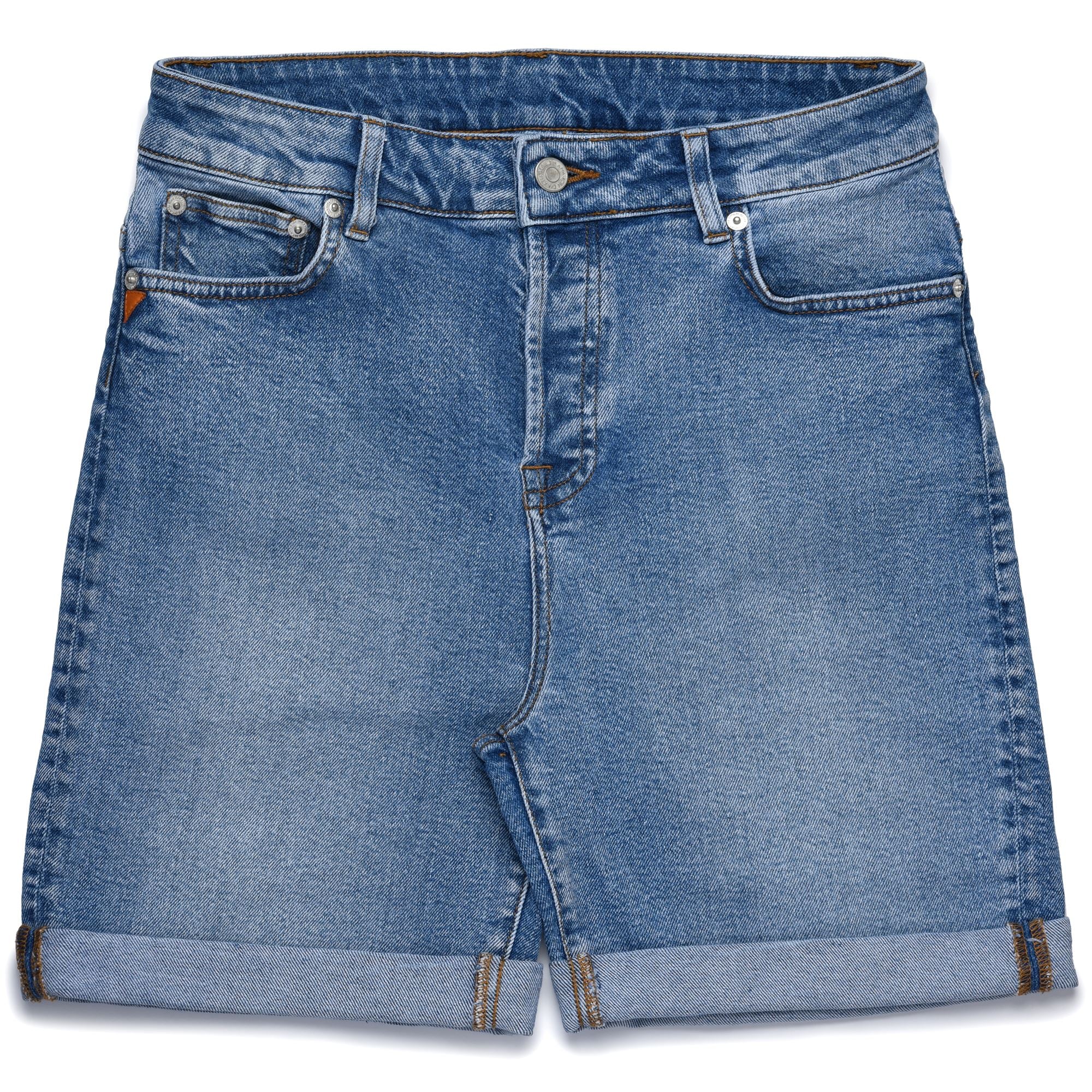 SANTORINI - Shorts - 5 Pockets - Woman - LT BLUE INDIGO