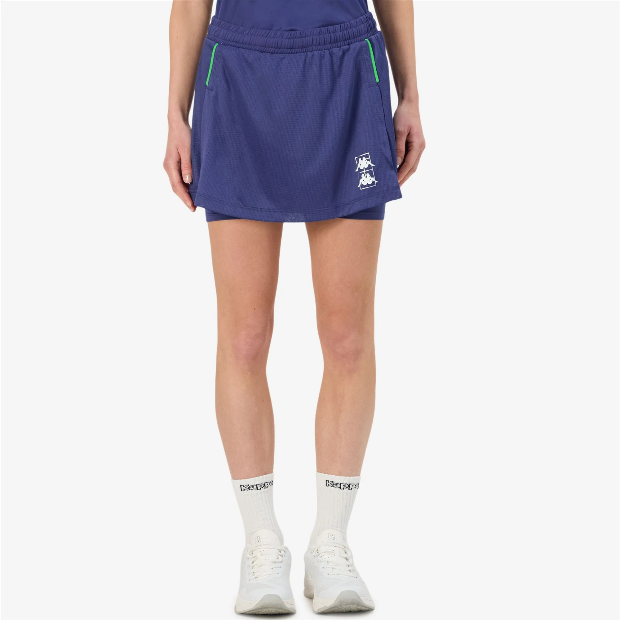 KOMBAT PADEL FEVASI - Skirts - Short - Woman - BLUE TWILIGHT-GREEN FLUO - Image 6