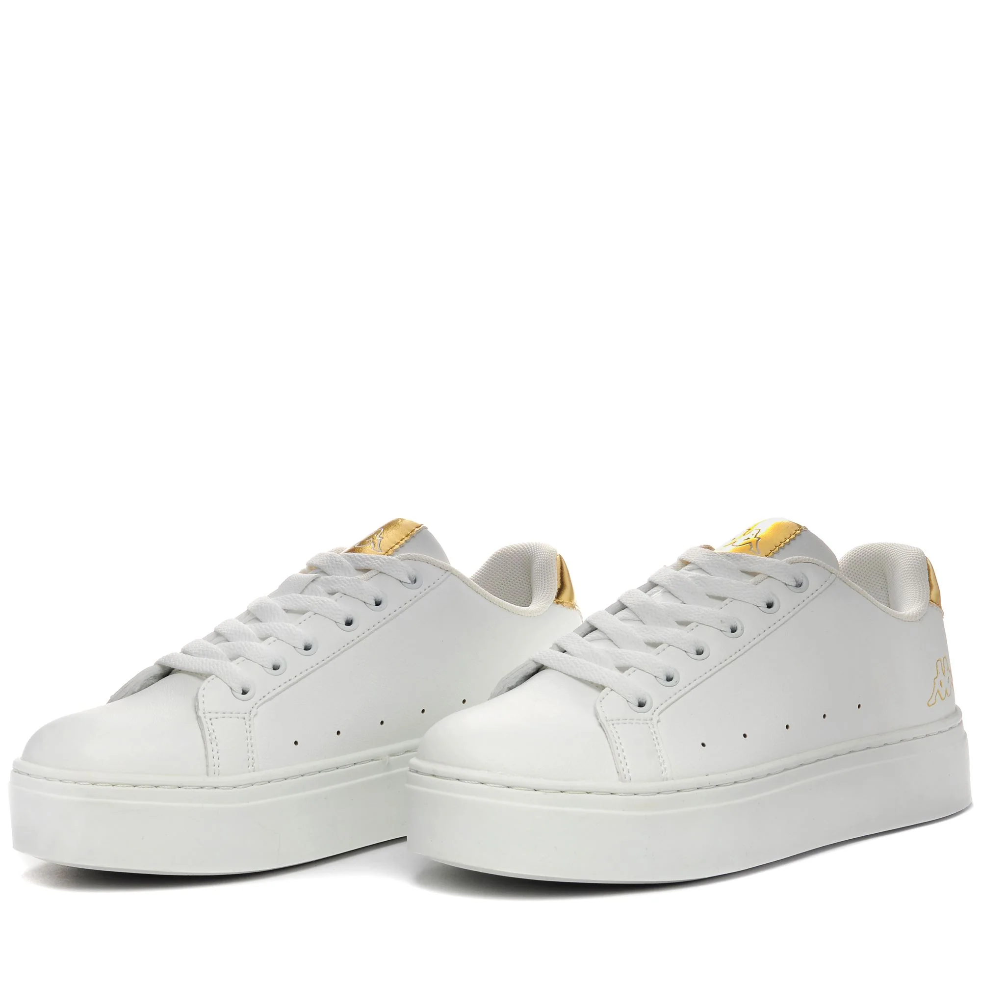 LOGO ISABEL - Sneakers - Low Cut - Woman - WHITE-YELLOW GOLD