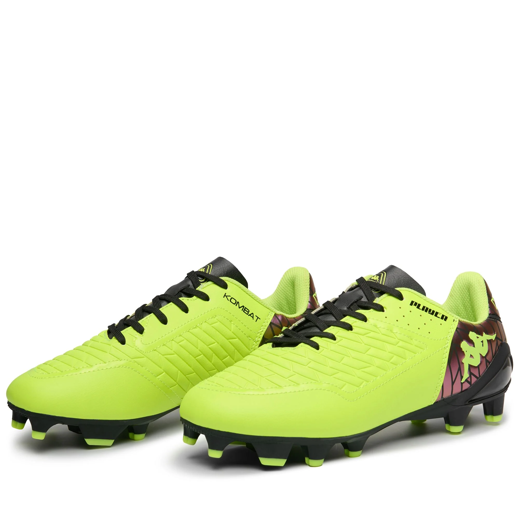 KOMBAT PLAYER BASE FG - Sport Shoes - Low Cut - Man - NEON YELLOW-BLACK - Image 2