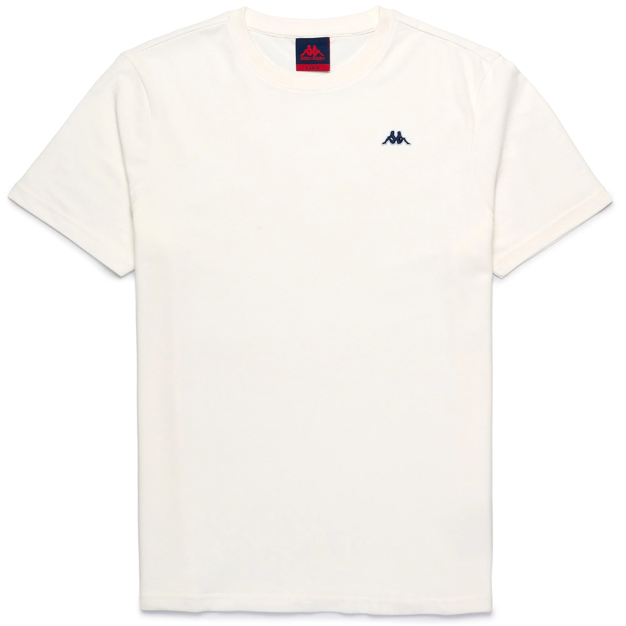 LUC PIQUE - T-ShirtsTop - T-Shirt - Man - WHITE NATURAL-BLUE IRIS