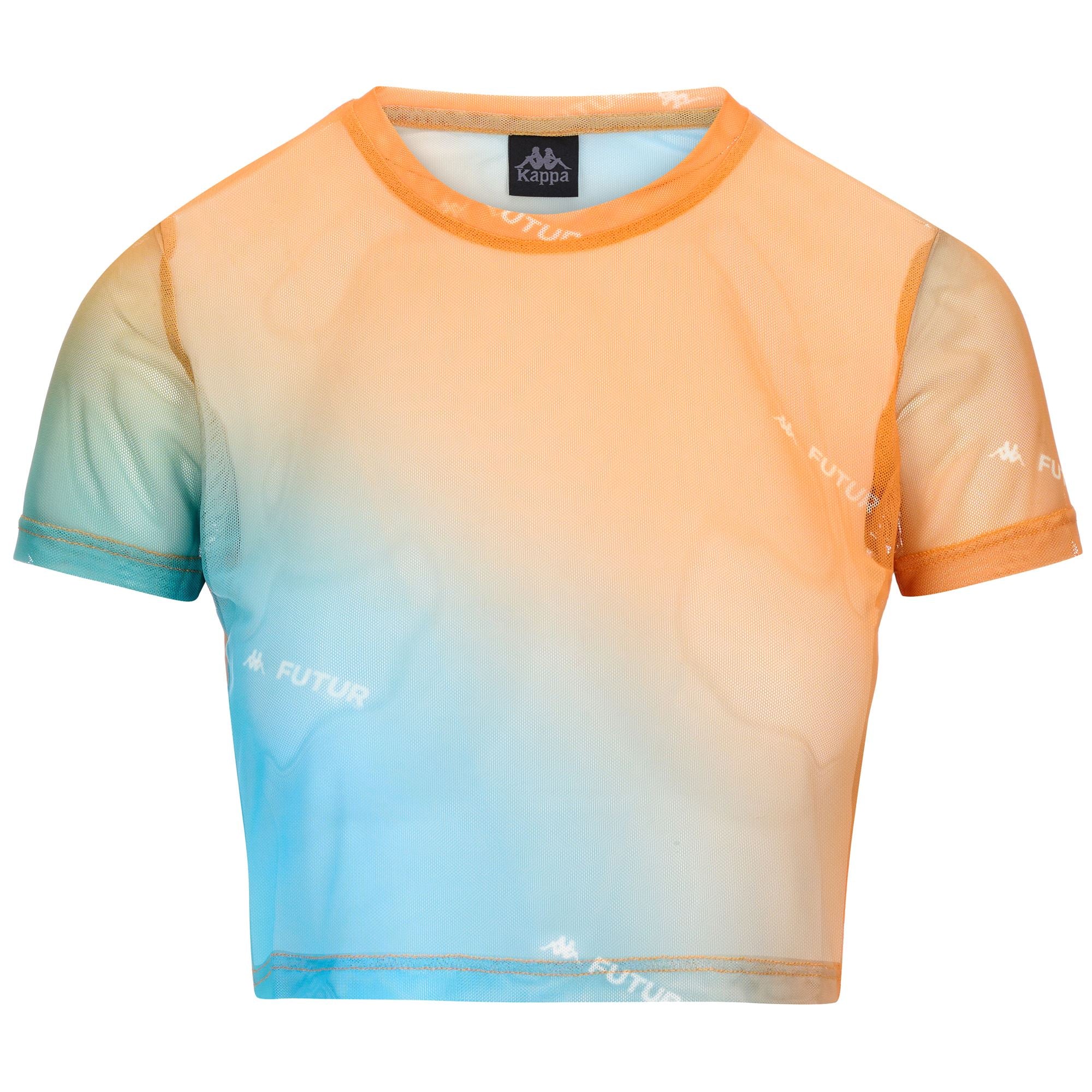 DOAL KFF - T-ShirtsTop - Top - Woman - ORANGE-TURQUOISE-WHITE - Image 3